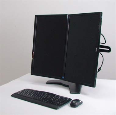 Dual Monitor Desk Mount Stand Base - Heavy Duty Adjustable VESA Mount for 13-32 Inch Screens - Perfect for Home Office, Gaming & Workspace Setup