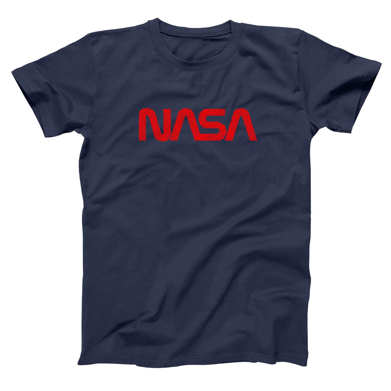 NASA Retro Red USA Space Shuttle Program Graphic T-Shirt for Men - Vintage Astronaut Tee for Space Enthusiasts & Science Lovers