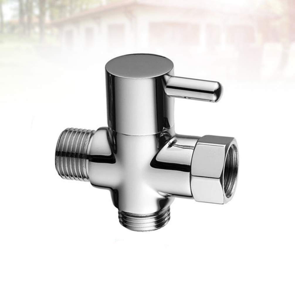 3-Way Shower Diverter Valve - Brass Shower Connector Splitter with Anti-Leak Design for Bathroom, Spa & RV Use - Perfect for Multiple Shower Heads or Handheld Sprayers