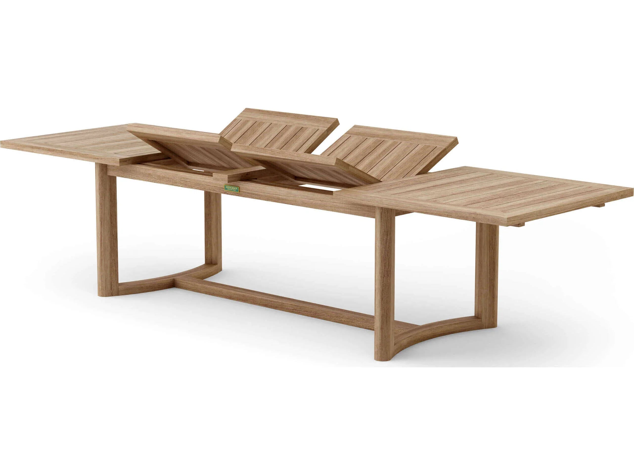 Anderson Teak Catania Outdoor Extension Dining Table DS 337 - Weather-Resistant Teak Wood Patio Table for Backyard, Garden & Poolside Entertaining