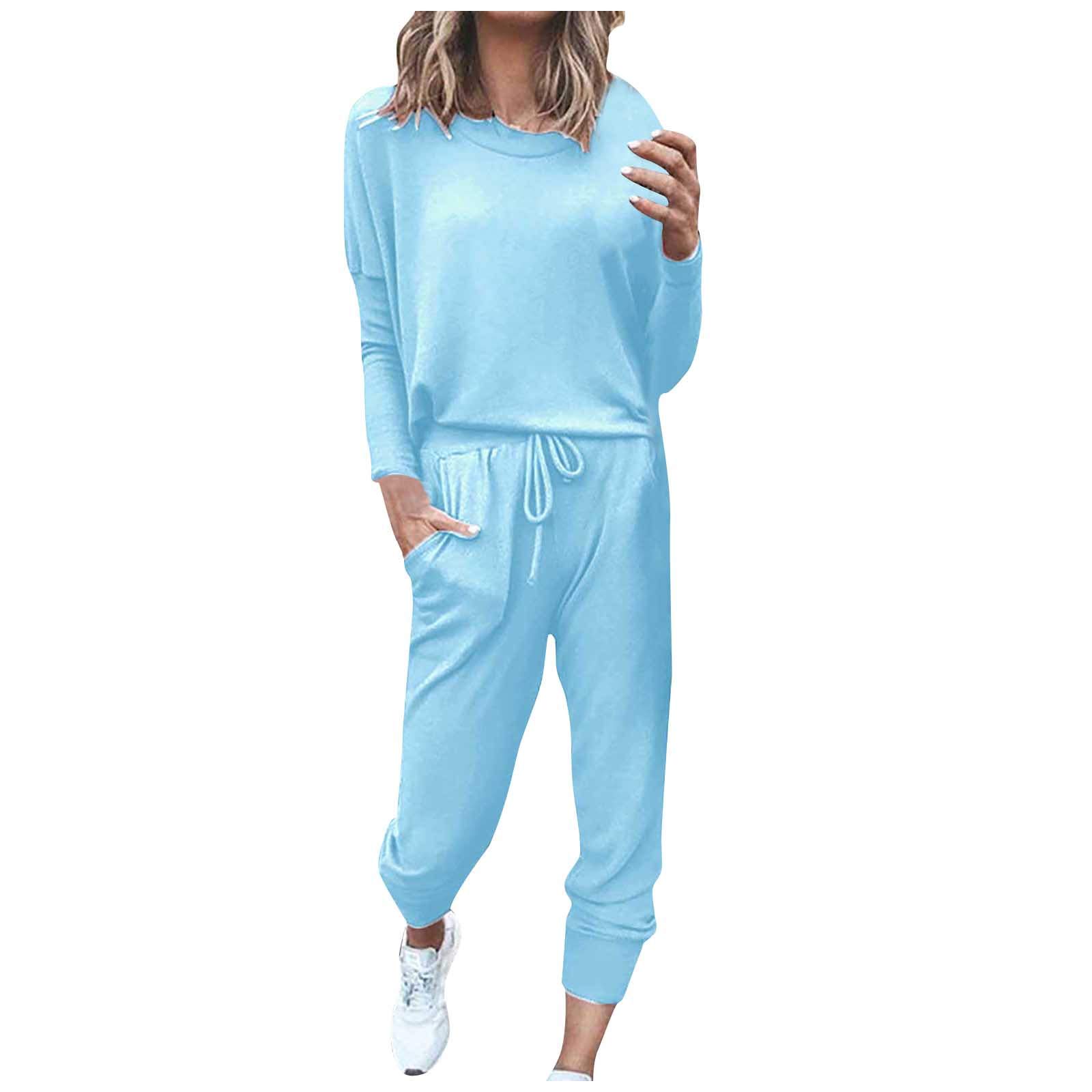 Women's Lounge Sets - Soft & Stylish Sweatsuits & Jogger Outfits | 2-Piece Long Sleeve Tracksuit Pants Set | Trendy Fall 2024 Workout & Casual Wear | Perfect for Home, Gym, Running Errands & Relaxing