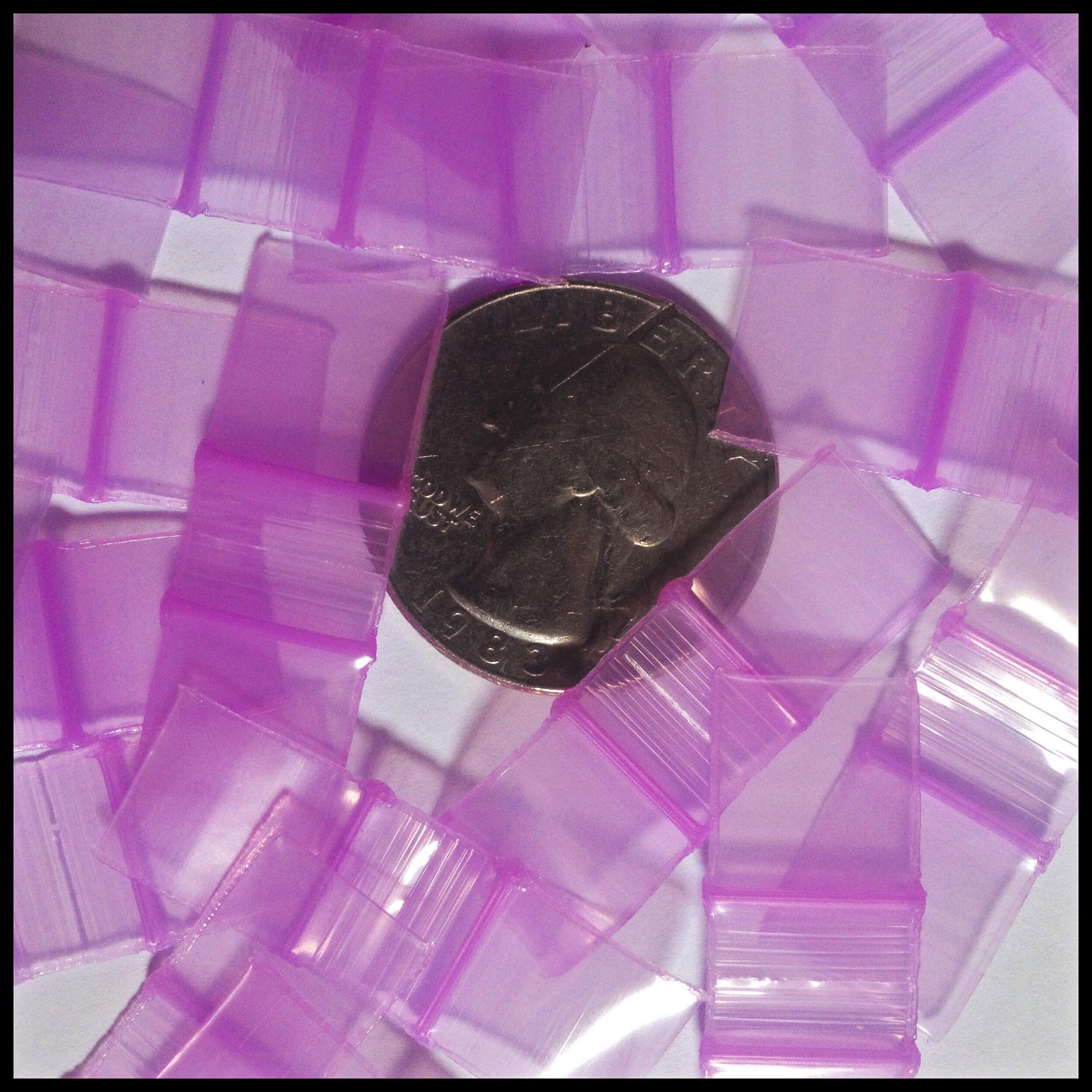 Original Mini Ziplock 2.5mil Plastic Bags 1/2