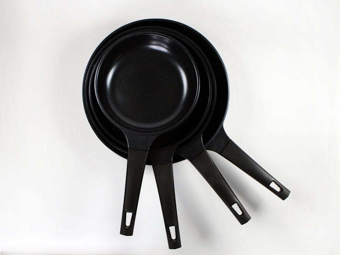 Evaco Cast Non-Stick Ceramic Frying Pan - 8/10/12 Inch Skillet Set, PFOA-Free & Eco-Friendly - Perfect for Sautéing, Frying & Cooking Healthy Meals