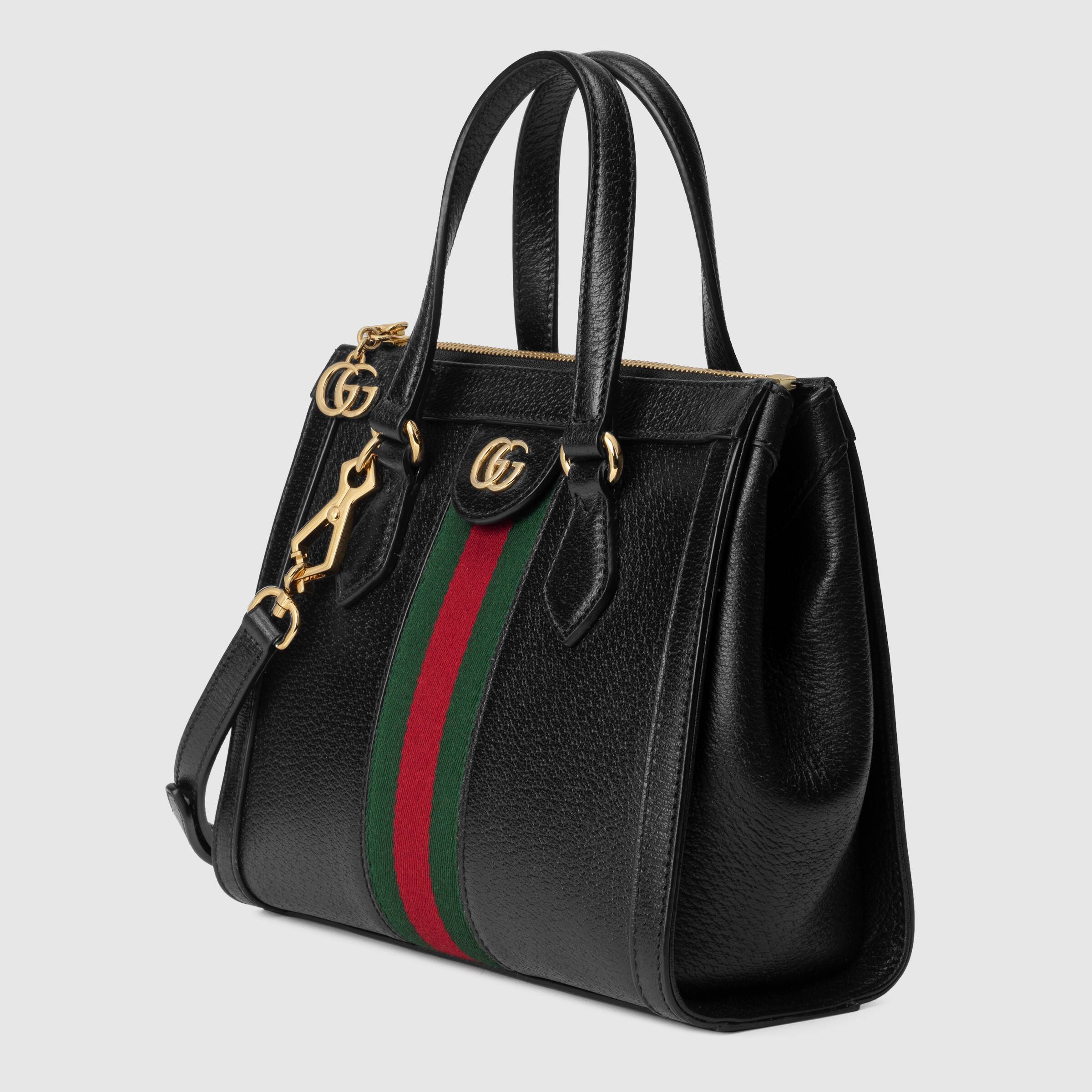 Gucci Ophidia Small Tote Bag for Women - Black Leather Crossbody Handbag Purse | Perfect for Work, Travel & Everyday Use
