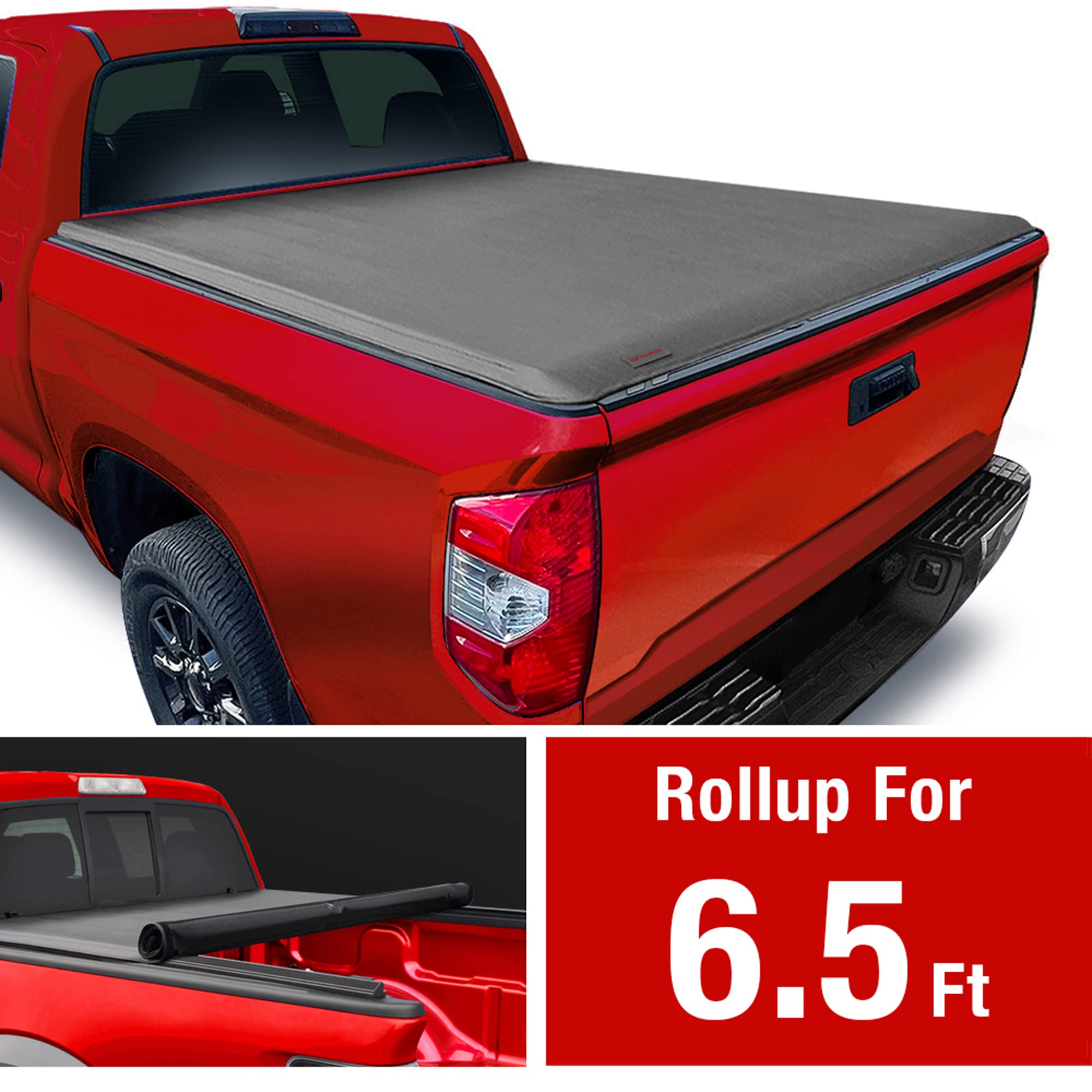 MaxMate Soft Roll-up Truck Bed Tonneau Cover for 2022-2025 Toyota Tundra 6.5' (79