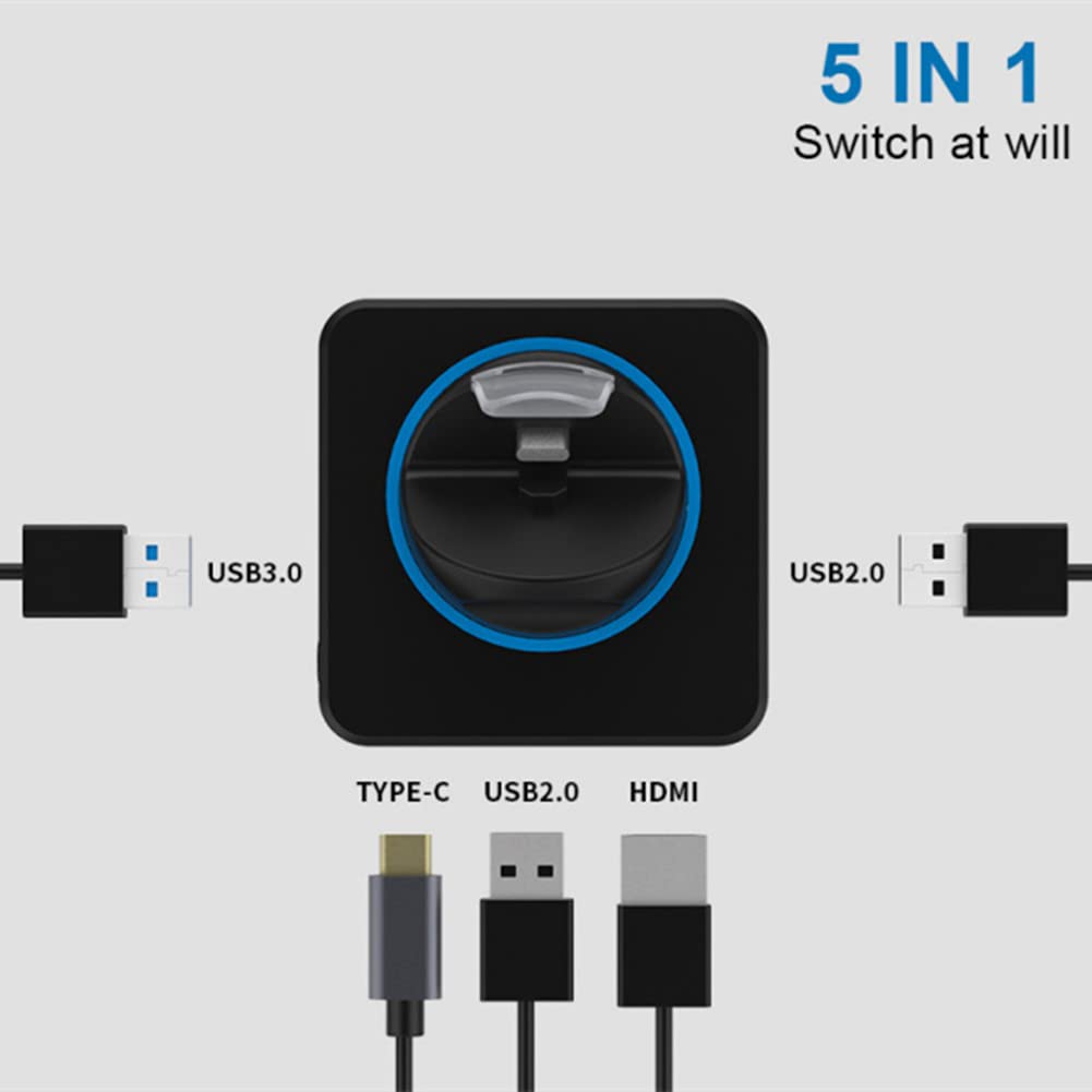Nintendo Switch Docking Station - 4K HDMI TV Adapter & Portable Charging Dock Replacement for Nintendo Switch Console | Perfect for Home Gaming & Travel Use
