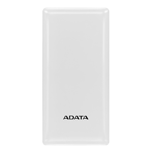 ADATA C20 20000mAh Portable Charger Power Bank - High Capacity Fast Charging External Battery Pack for iPhone, Samsung, iPad & More - Perfect for Travel, Camping & Emergency Backup (White)