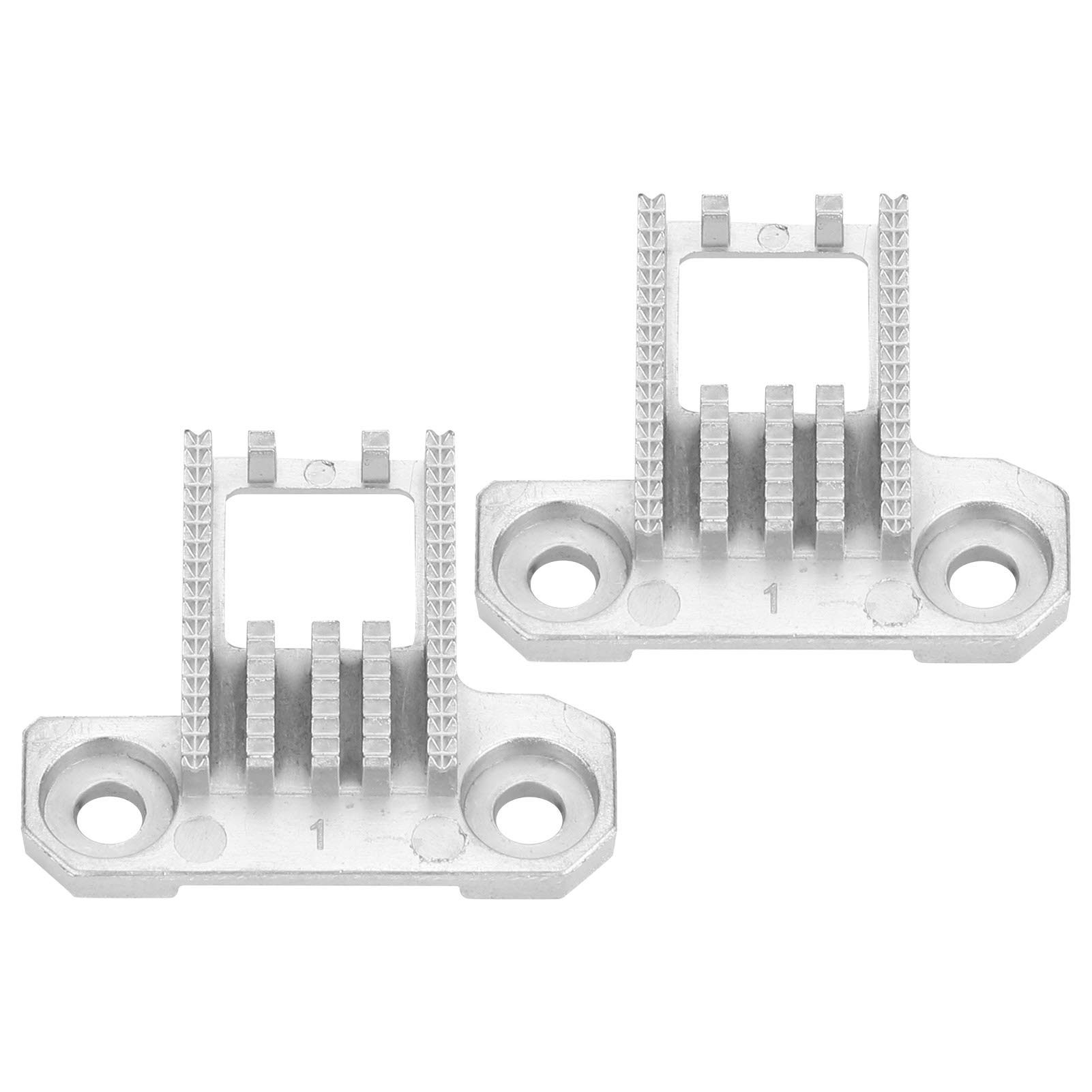 2PCS Heavy Duty Metal Sewing Machine Feed Dog Teeth - Sharp Replacement Parts for Singer 4423, 5532 & 44S - Perfect for Quilting, Denim Sewing & Heavy Fabrics