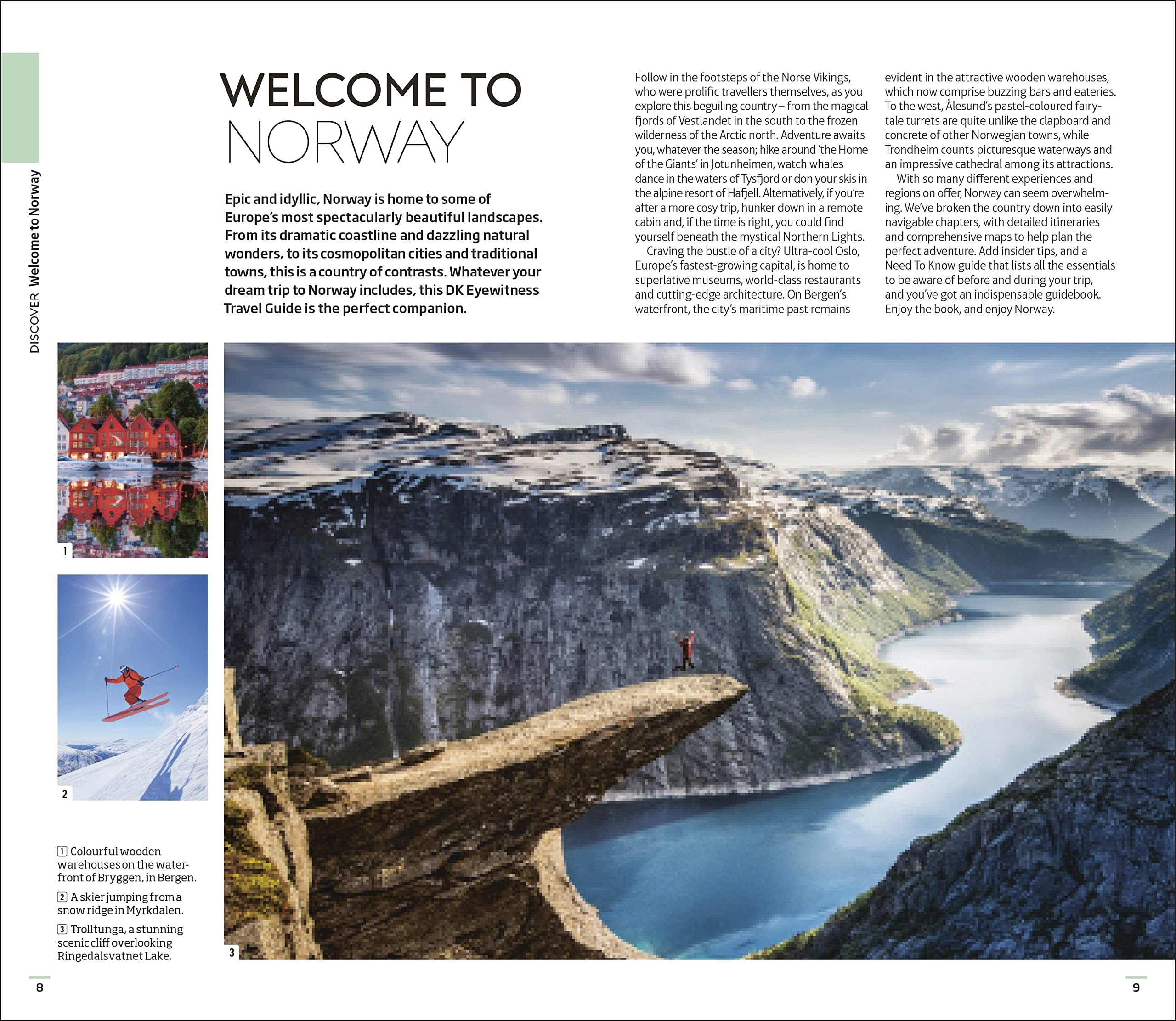 DK Norway Travel Guide - Explore Scenic Fjords, Northern Lights & Viking History | Perfect for Adventure, Hiking & Road Trips