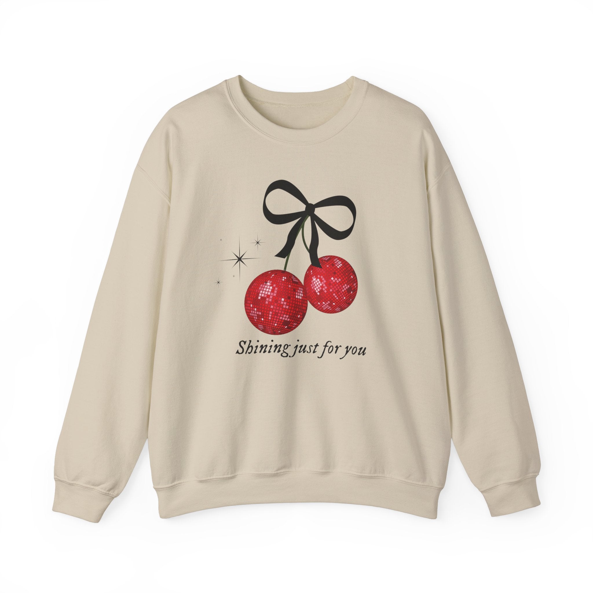 Shining Just for You Crewneck Sweatshirt - Trendy Embroidered Pullover for Women & Men | Perfect for Casual Wear, Street Style & Everyday Comfort