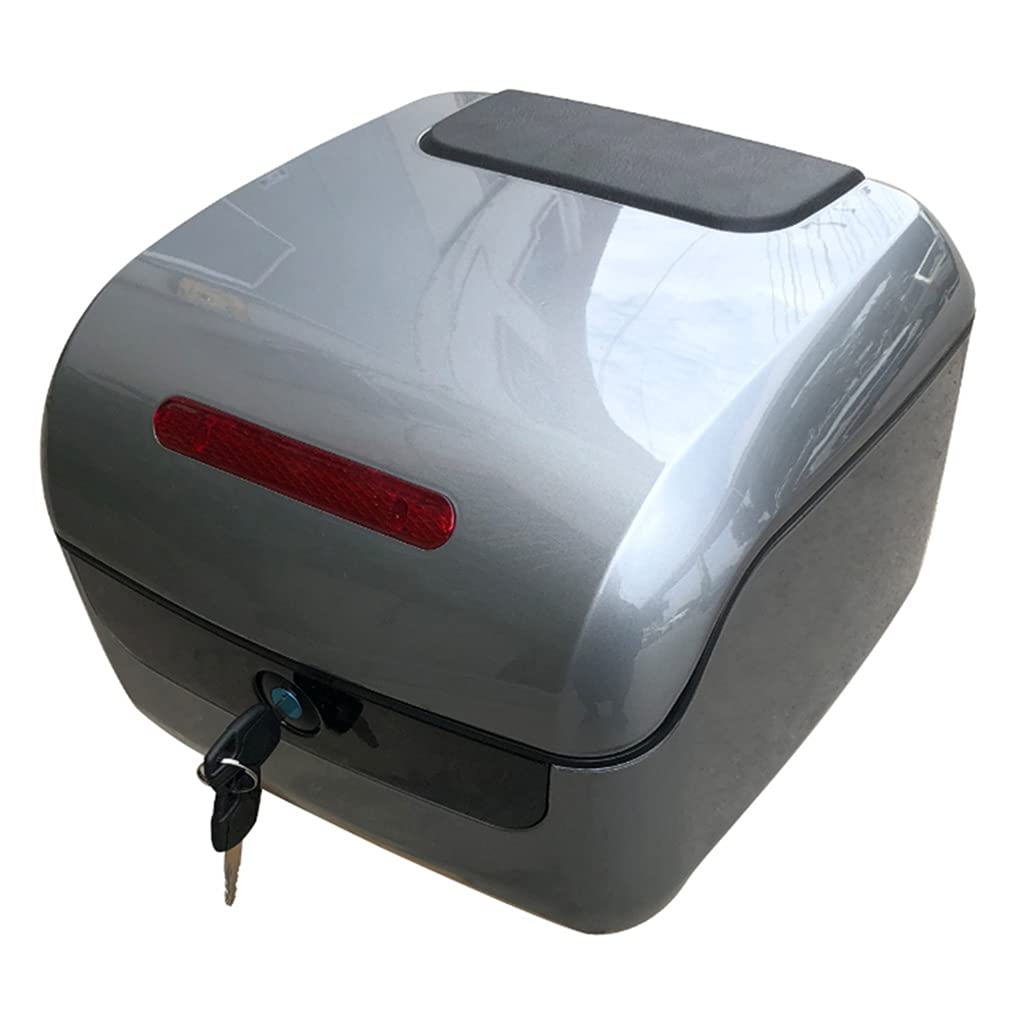 Waterproof Motorcycle Top Case - Double Layer Scooter Luggage Trunk with High Temperature Resistance | Durable Storage Carrier for Commuting & Road Trips