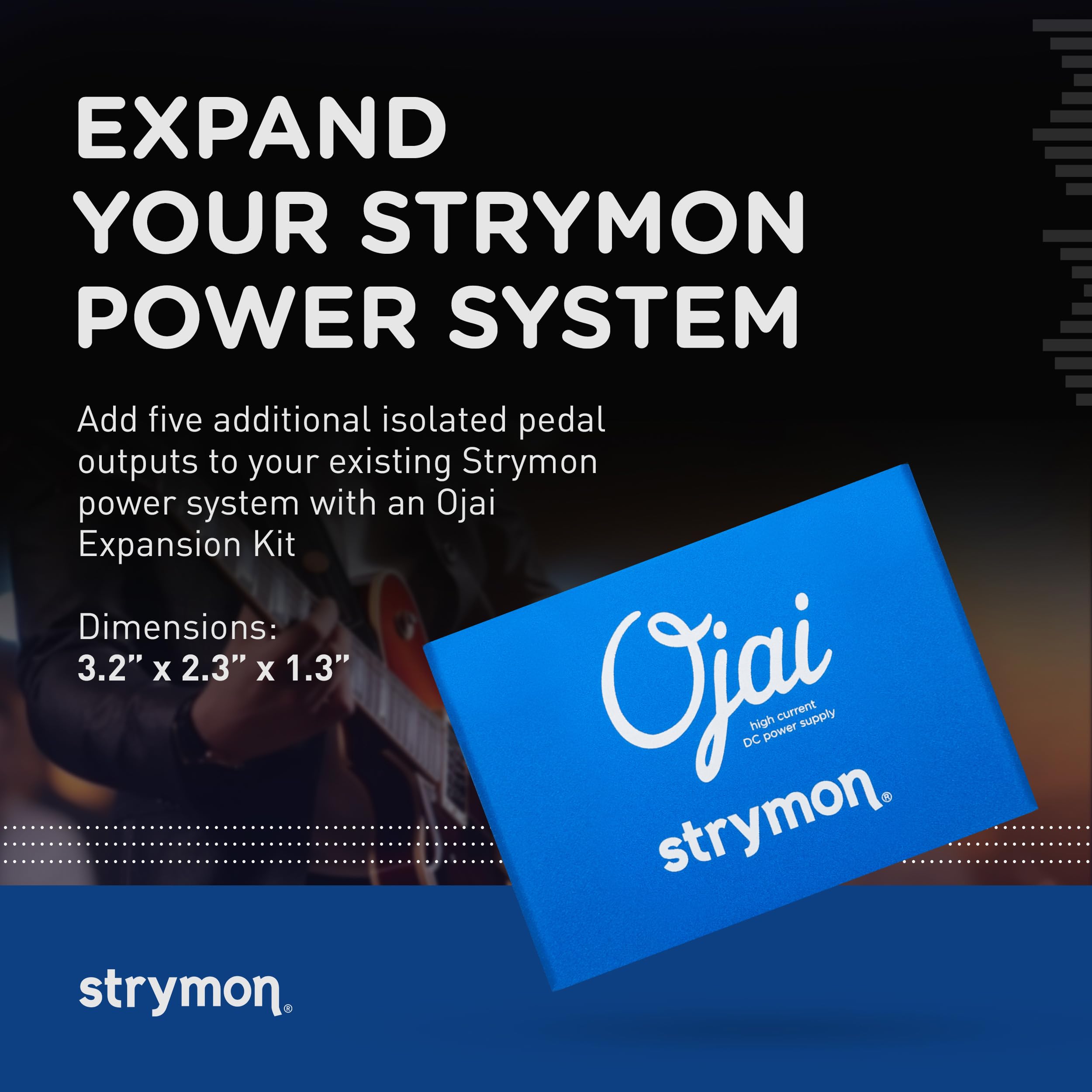 Strymon Ojai High Current 9V Guitar Effects Pedal Power Supply Expansion Kit - 5 Isolated 500mA Outputs for Professional Musicians & Guitarists | Perfect for Pedalboards & Live Performances