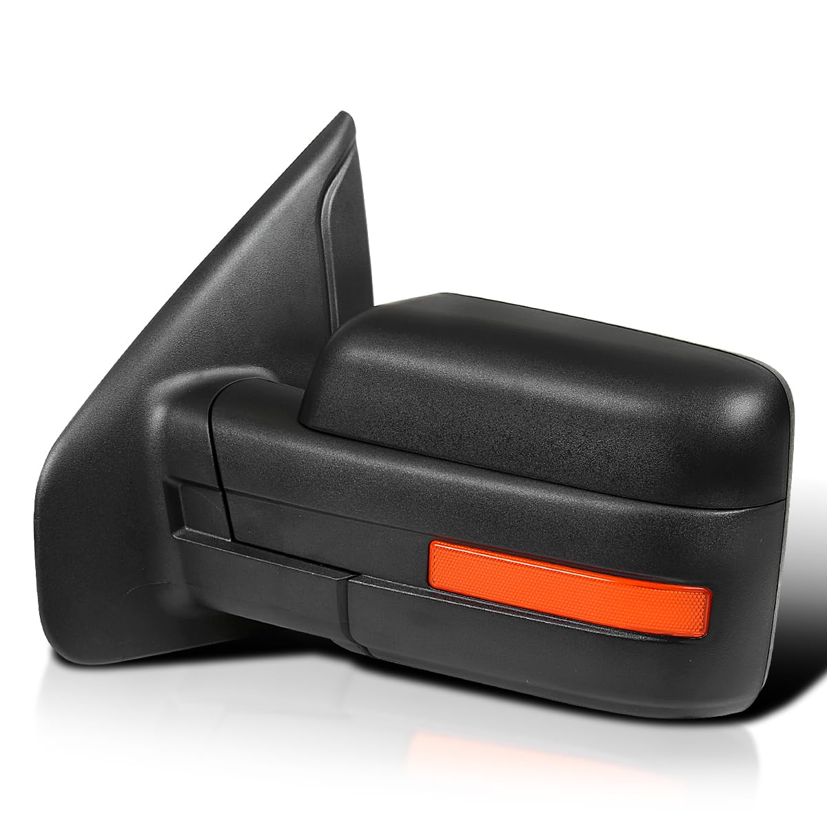 Spec-D Tuning Power Heated Side Mirror with LED Turn Signal & Puddle Lamp - Left Driver Side Replacement for 2007-2014 Ford F150 - Perfect for Night Driving & Enhanced Safety