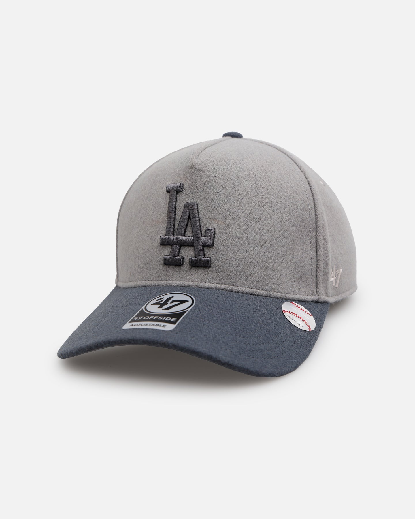 47 Brand Los Angeles Dodgers 'Shades Of Gray' Snapback Hat - Adjustable 47 Offside Cement Baseball Cap for Men & Women - Perfect for Game Day, Streetwear & Sports Fan Fashion