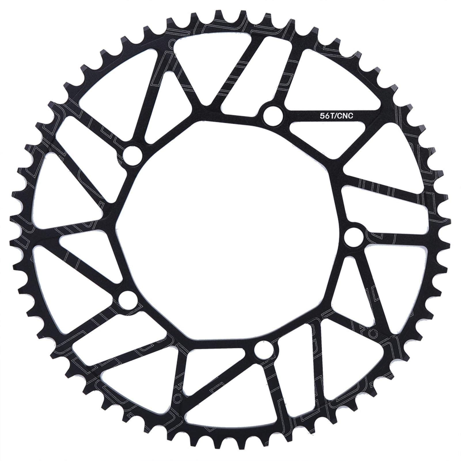 **56T Steel Alloy Bicycle Chain Ring - Mountain & Road Bike Single Speed Chainwheel Set, Durable Crank Sprocket Kit for Smooth Riding | Perfect for Commuting, Trail Biking & Fitness Cycling**