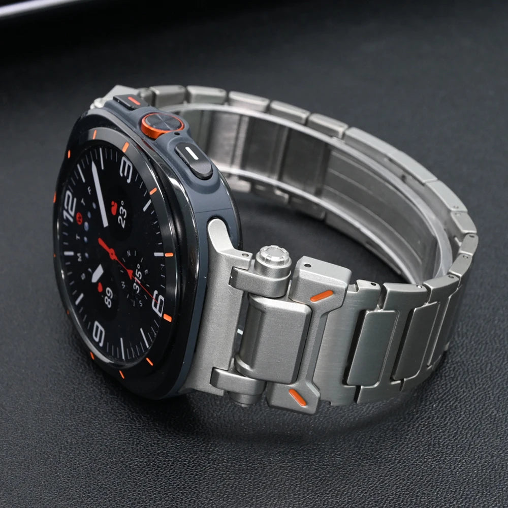Samsung Galaxy Watch Ultra Titanium Band - Premium Durable Strap for Men & Women - Perfect for Fitness Tracking, Outdoor Adventures & Everyday Wear
