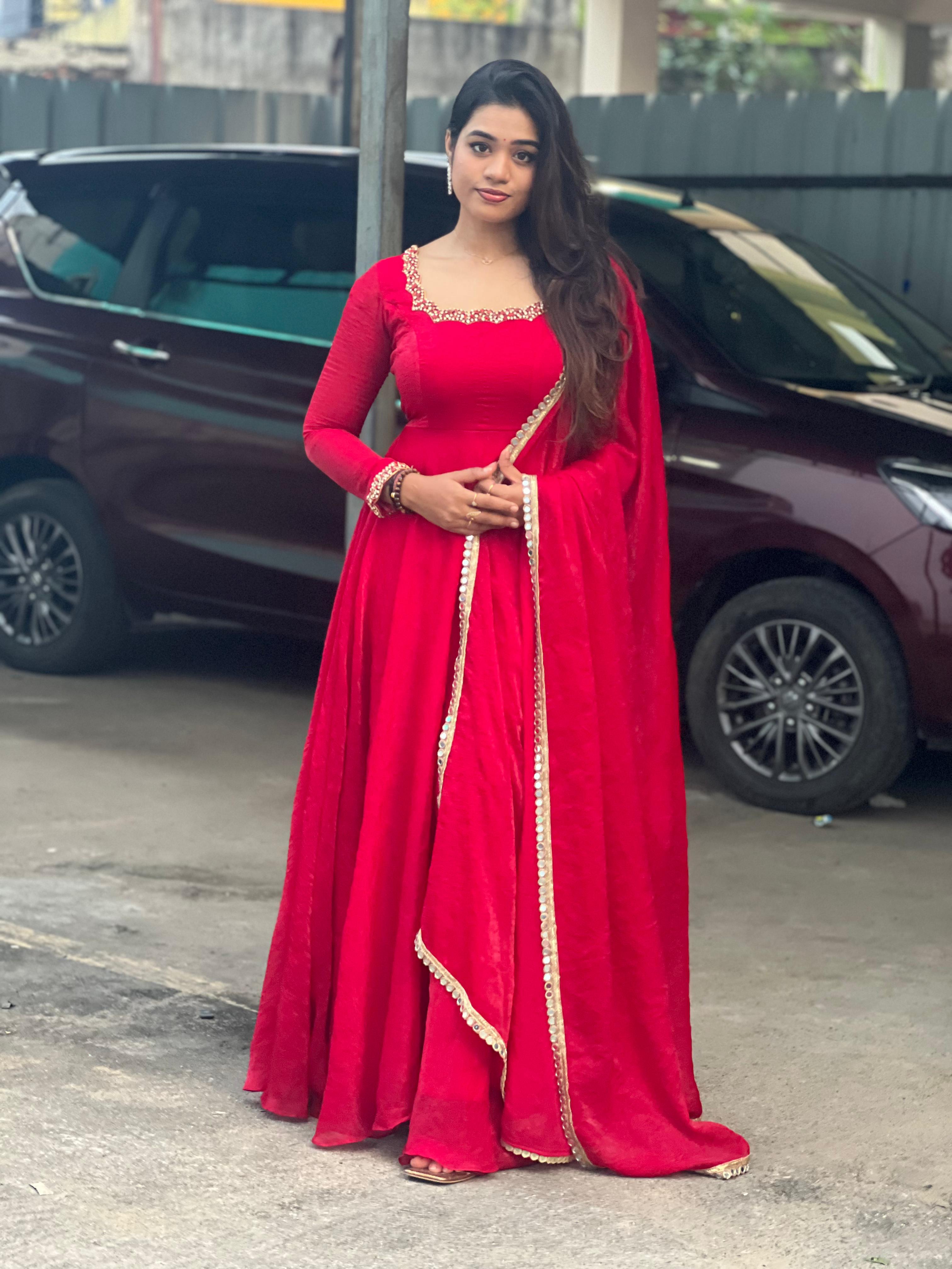 Jessy Premium Designer Anarkali Dress for Women - Elegant Indian Ethnic Wear for Weddings, Parties & Special Occasions | DD632