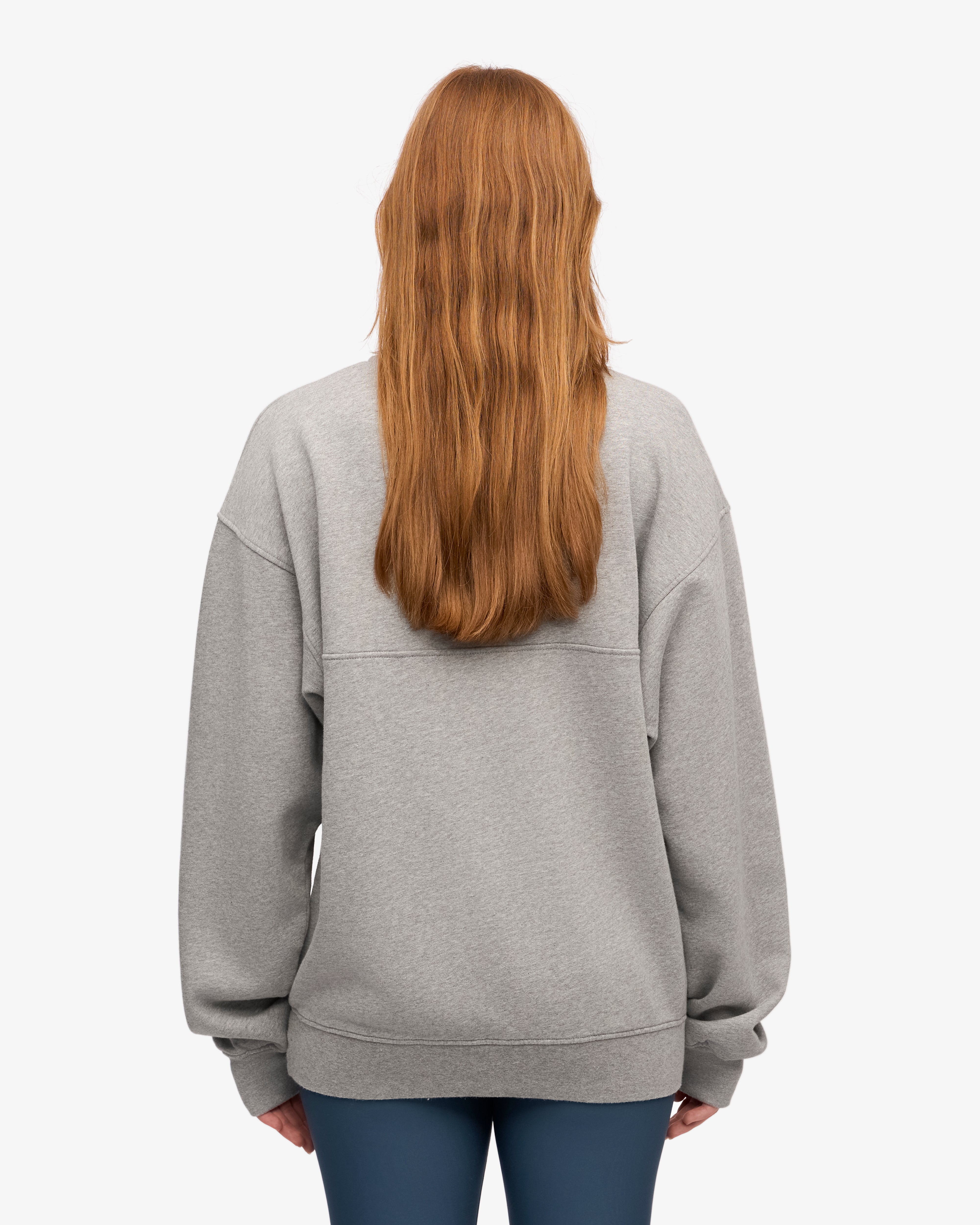 Organic Cotton Quarter Zip Sweatshirt for Men & Women | Heather Grey | Comfortable & Eco-Friendly | Perfect for Casual Wear & Outdoor Activities