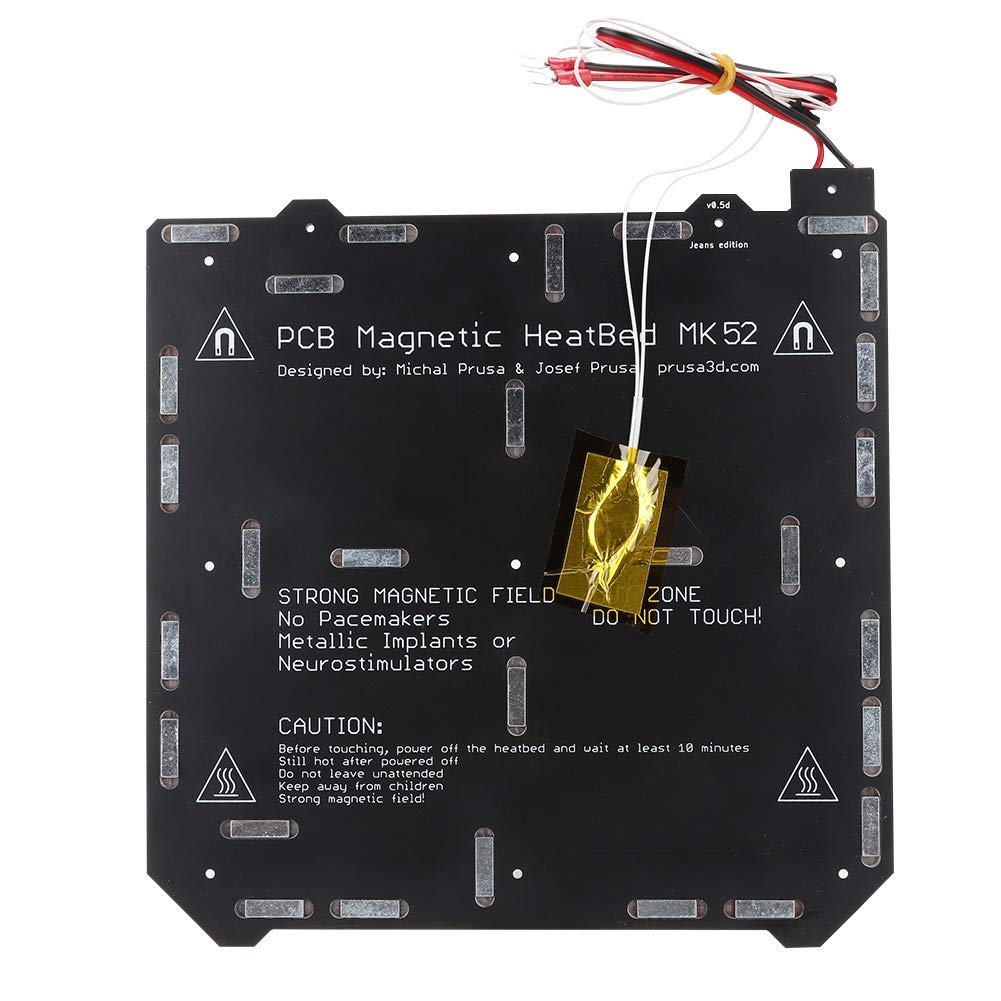 ASHATA 254x254mm 3D Printer Magnetic Heated Bed - Flexible Removable Build Plate for Prusa i3 MK2.5S MK3 MK3S | High-Temp Steel Plate | Perfect for ABS/PLA Printing & Rapid Prototyping