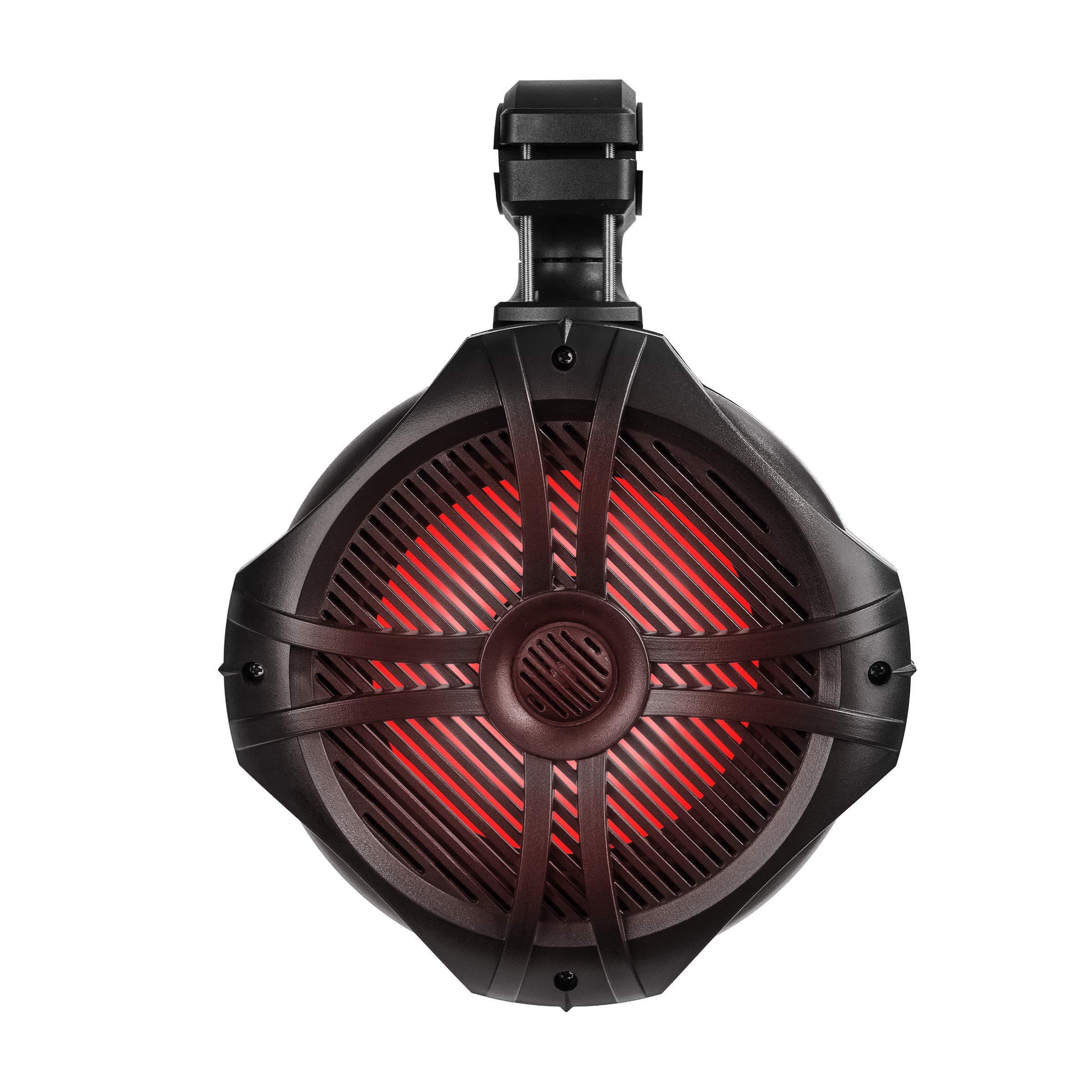 BELVA BT8RGB 600W (300W RMS) 8-Inch Marine Tower Speakers with RGB LED Lights & Remote Control - Waterproof Bluetooth Speakers for Boats, ATV, UTV, Motorcycles, SxS, Golf Carts - Perfect for Outdoor Parties, Beach Cruises & Off-Road Adventures