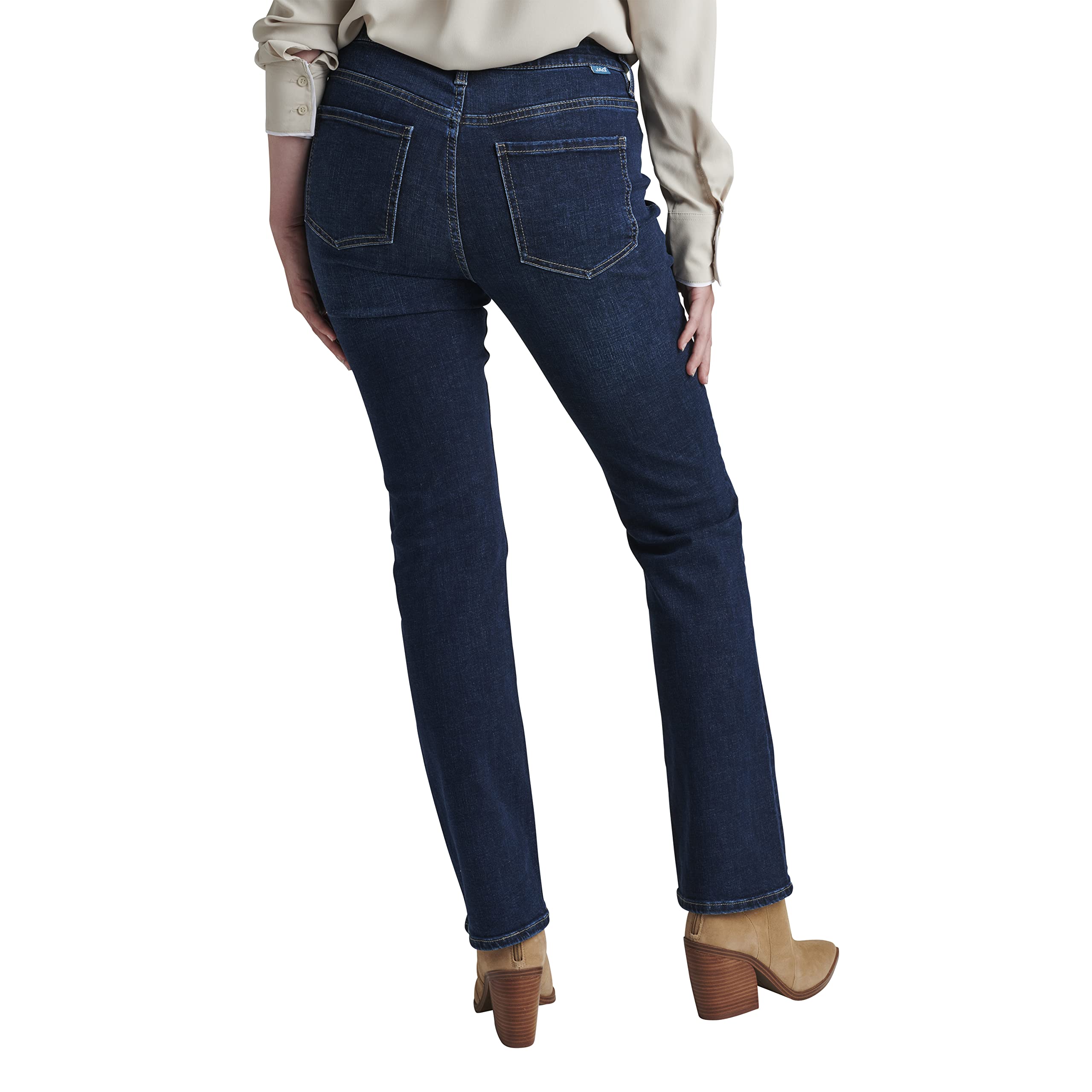 JAG Women's Eloise Mid Rise Bootcut Jeans - Stretch Denim Pants for Casual & Work Wear | Comfortable Bootleg Fit for Everyday Style