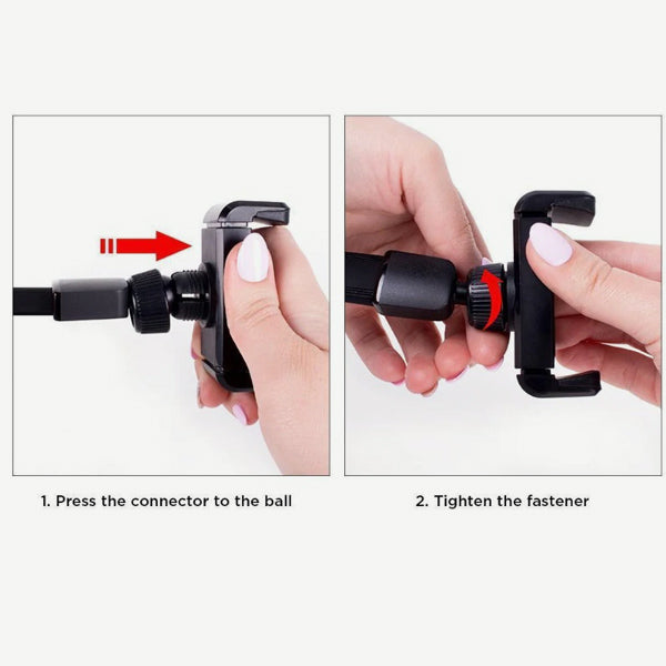 Simpl Grip Flexible Gooseneck Dashboard Mount - Universal Phone Holder for Car, Truck & RV - Hands-Free Navigation & Video Calls While Driving