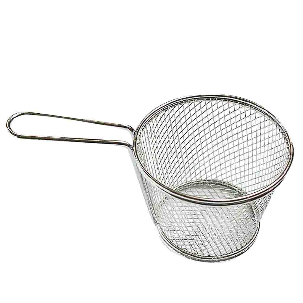 Stainless Steel Round Grilling Net - Outdoor BBQ & Camping Cooking Tool