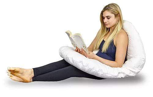 NUVU BABY Full Body Pregnancy Pillow C-Shaped for Maternity Support - Comfortable Sleeping Aid for Pregnant Women, Back Pain Relief, Side Sleeper Support - Perfect for Pregnancy, Nursing & Relaxation at Home