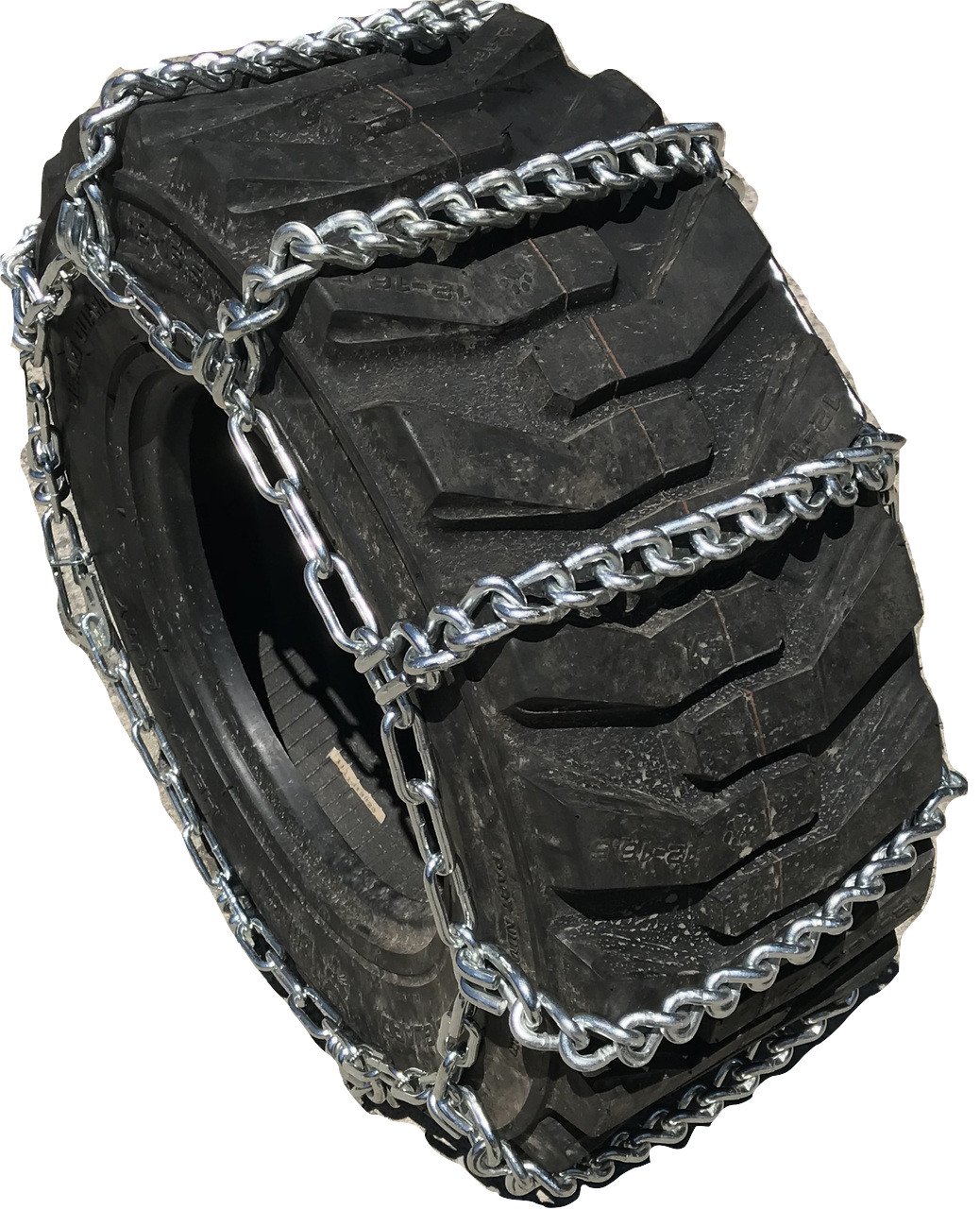 John Deere 3045R 11.2-24 Tractor Tire Chains - Heavy Duty Snow Chains for Winter Traction | Fits John Deere 3045R Tractor | Ideal for Snow Removal, Farm Work & Off-Road Use