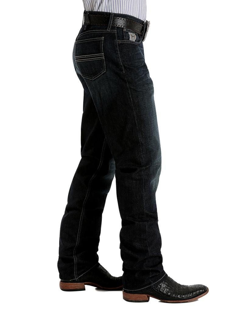 Cinch Men's Silver Label Dark Wash Jeans - 36x38 Slim Fit Denim Pants for Casual Wear & Work