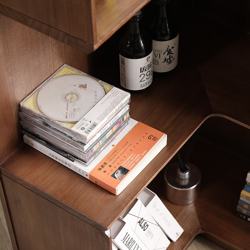 Julie Kyoto Display - Japanese Scandinavian Style Solid Wood Shelf for Home Decor, Books & Plants - Perfect for Living Room, Bedroom & Office Organization