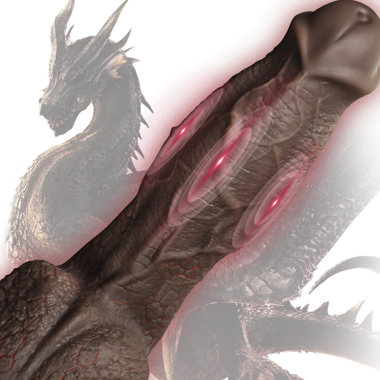 Bad Dragon Dildo - Extra Thick Black Realistic Monster Toy with Powerful Suction Cup | Hands-Free Pleasure | Large Body-Safe Silicone Adult Sex Toy for Vaginal & Anal Play | Perfect for Fantasy Roleplay & BDSM Scenes