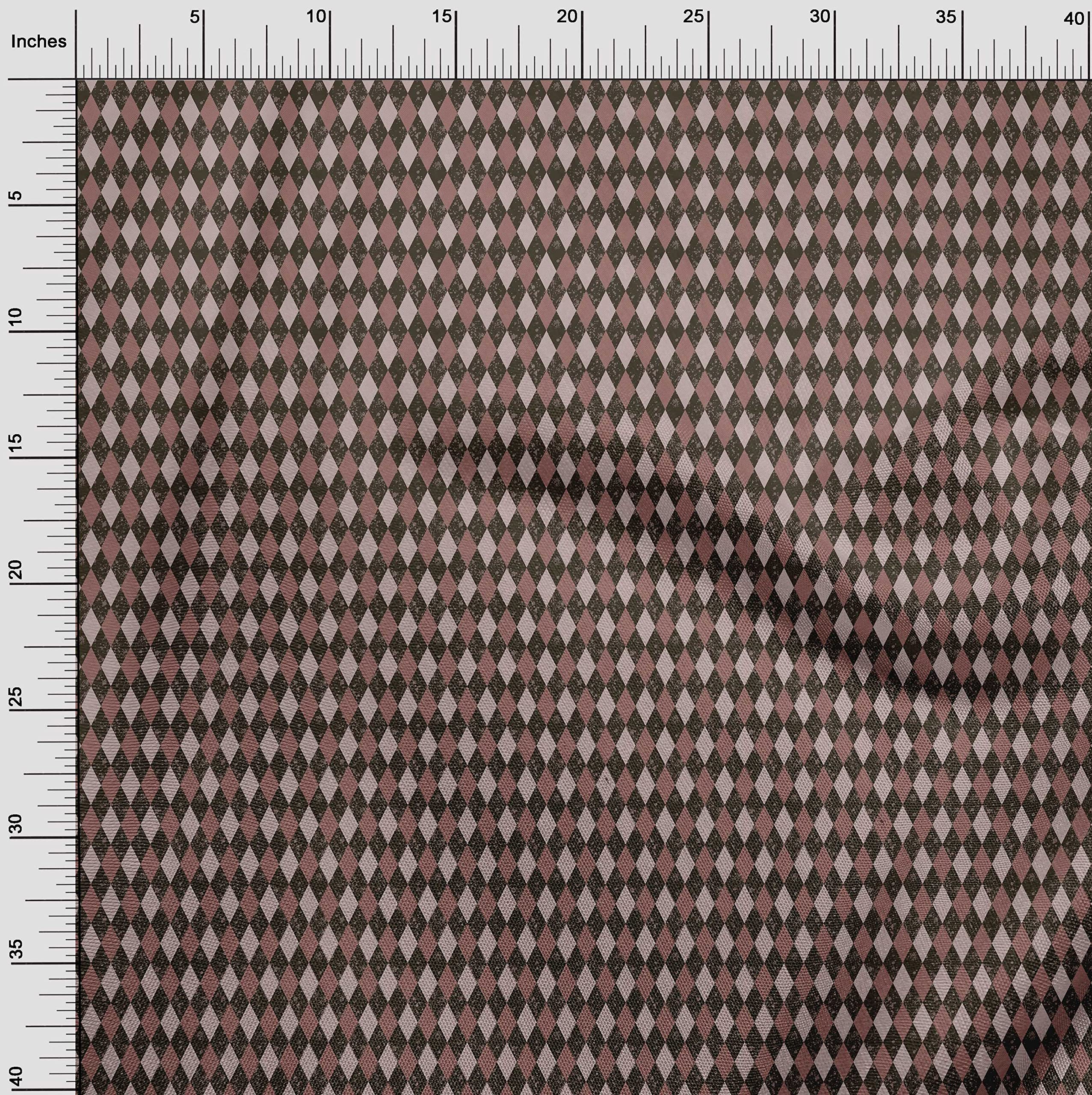 Velvet Dark Chocolate Fabric for Argyle Craft Projects - 58 Inch Wide Decor Fabric
