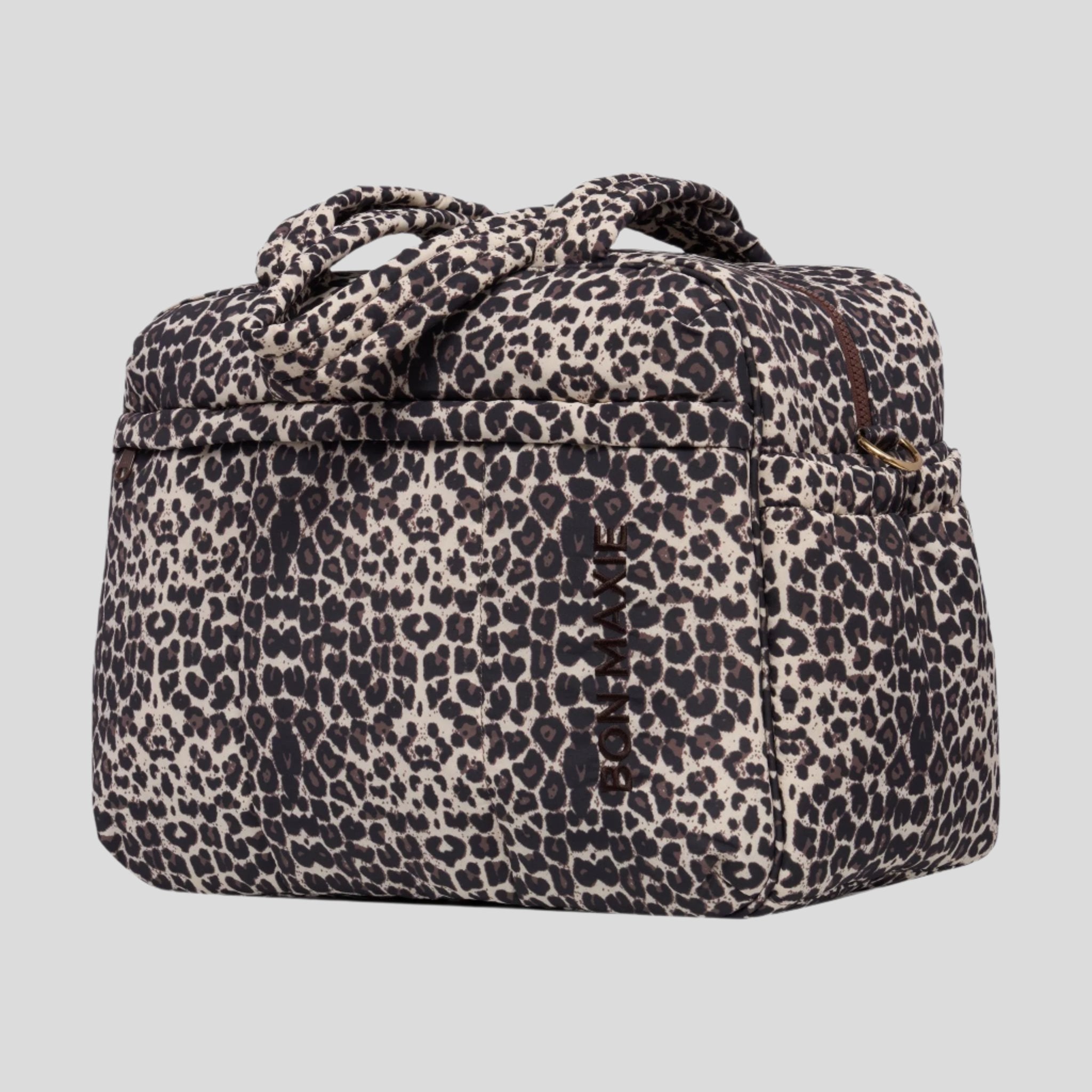 Large Weekender Nylon Duffel Bag with Leopard Print - Perfect for Travel, Gym, and Weekend Getaways | Durable & Stylish Carry-On Bag