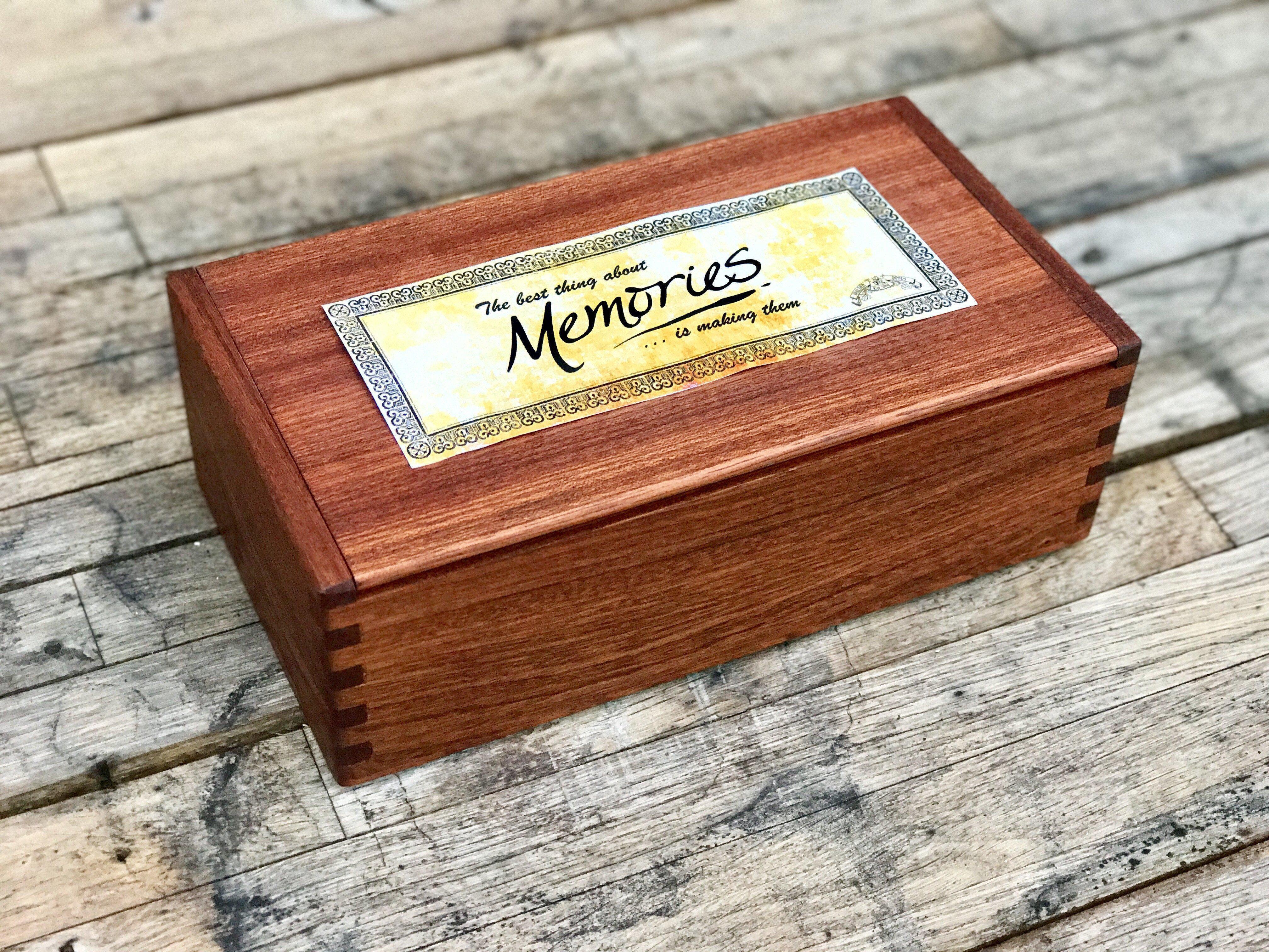 Personalized Wooden Memory Box for Keepsakes - Handcrafted Gift for Wedding, Anniversary & Baby Photos | Perfect for Home Decor & Sentimental Storage