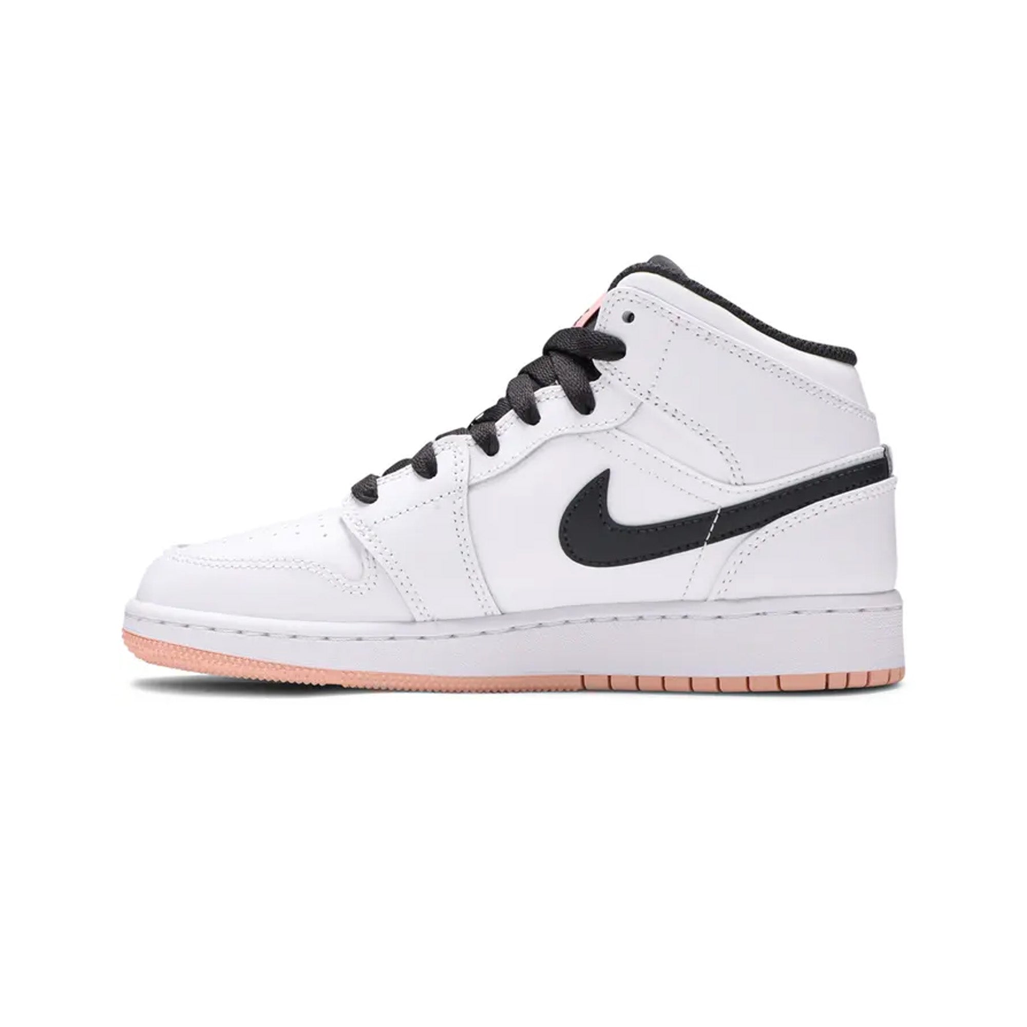 Air Jordan 1 Mid GS 'White Arctic Orange' - Kids Basketball Shoes for Boys & Girls - Comfortable Sneakers for School, Sports & Casual Wear