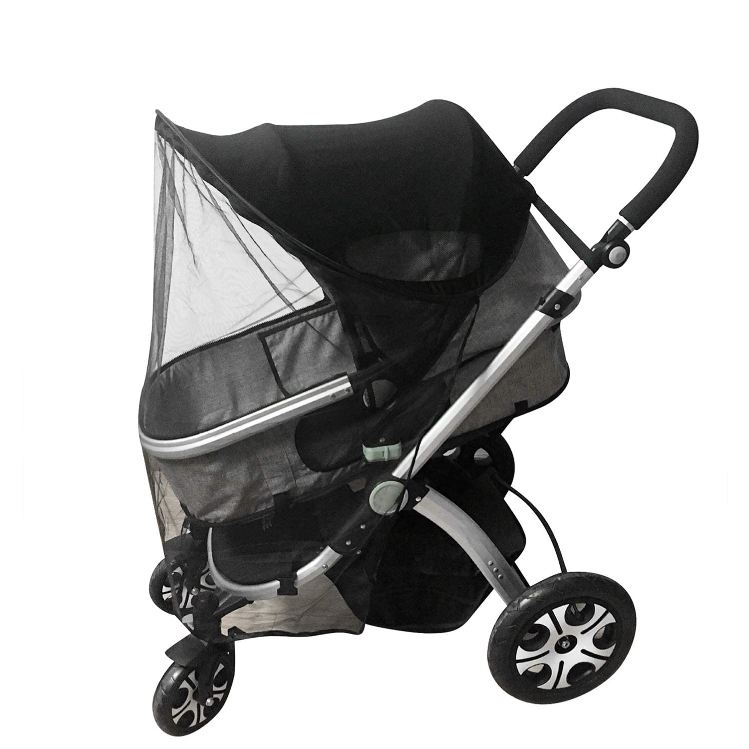 Universal Baby Stroller Sunshade Cover - UPF50+ UV Protection, Waterproof & Windproof Canopy for Car Seat, Bassinet, Playpen & Crib - Breathable Mesh Design for Airflow & Visibility - Perfect for Outdoor Walks, Beach Trips & Park Visits