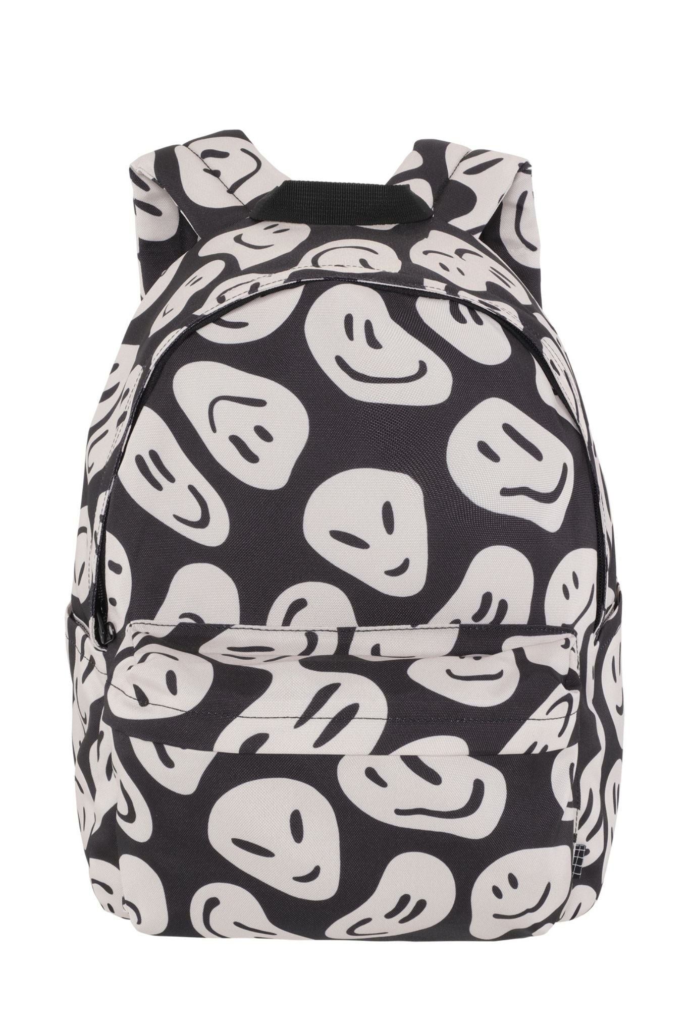 Mio Smile Black Backpack - Stylish & Durable School, Travel & Work Backpack for Men & Women