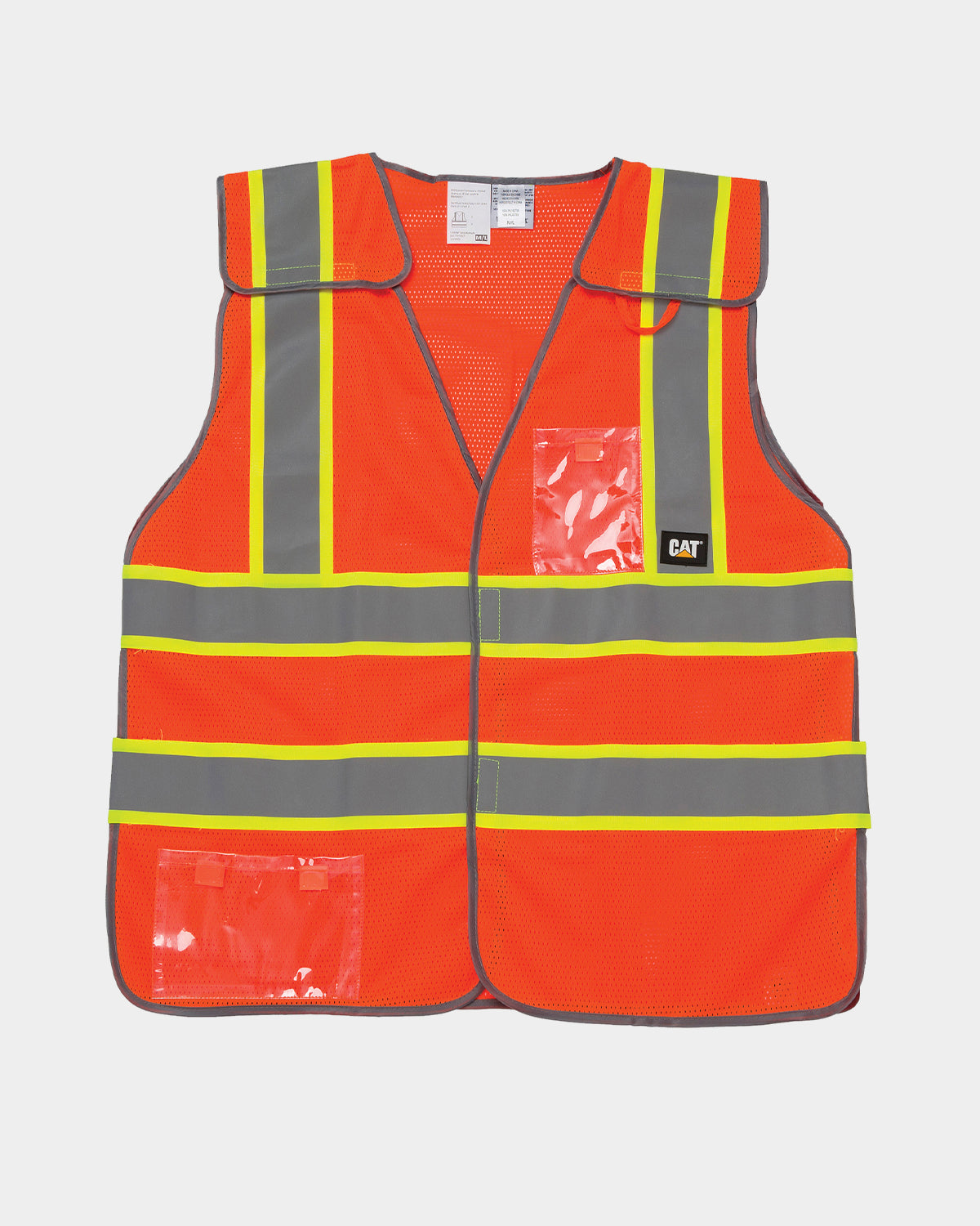 High Visibility 5-Point Breakaway Safety Vest for Men - ANSI Certified Reflective Work Vest for Construction, Road Work & Emergency Responders