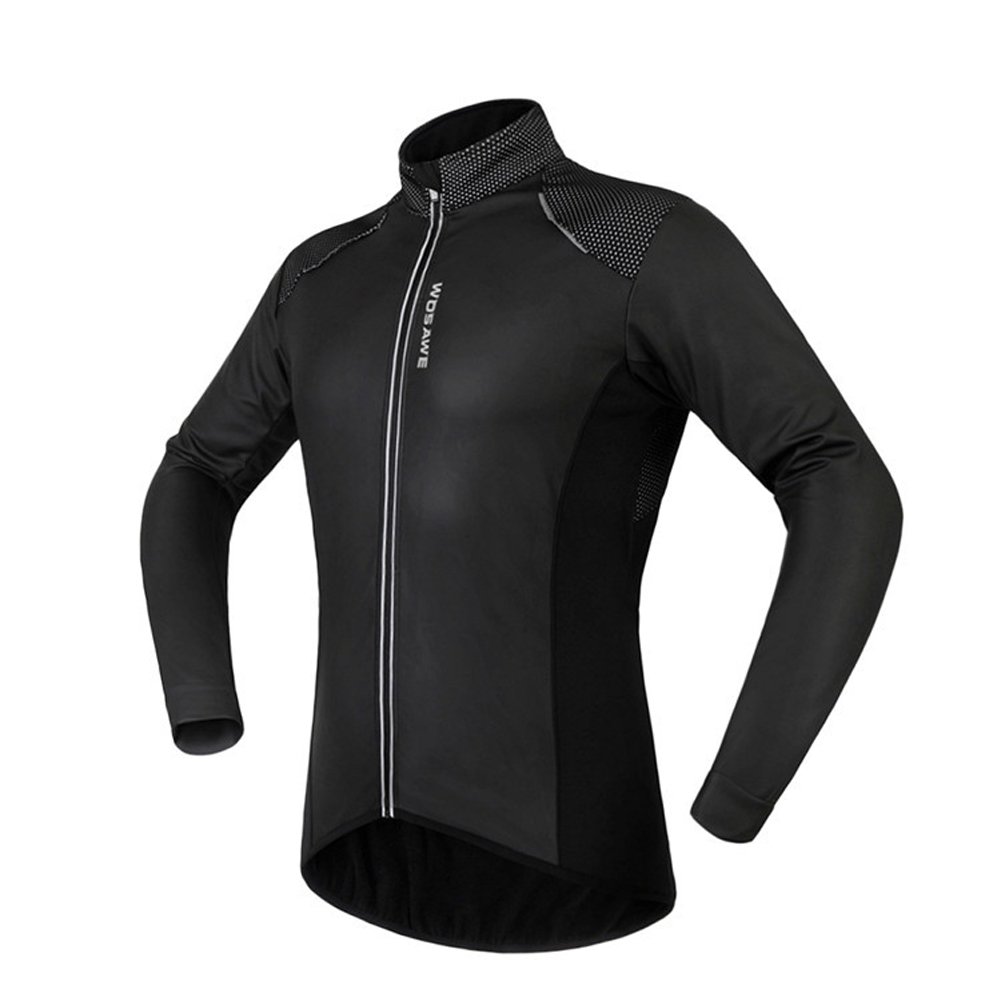 Windproof Thermal Fleece Cycling Jacket for Men & Women - Perfect for Outdoor Biking, Running & Winter Sports