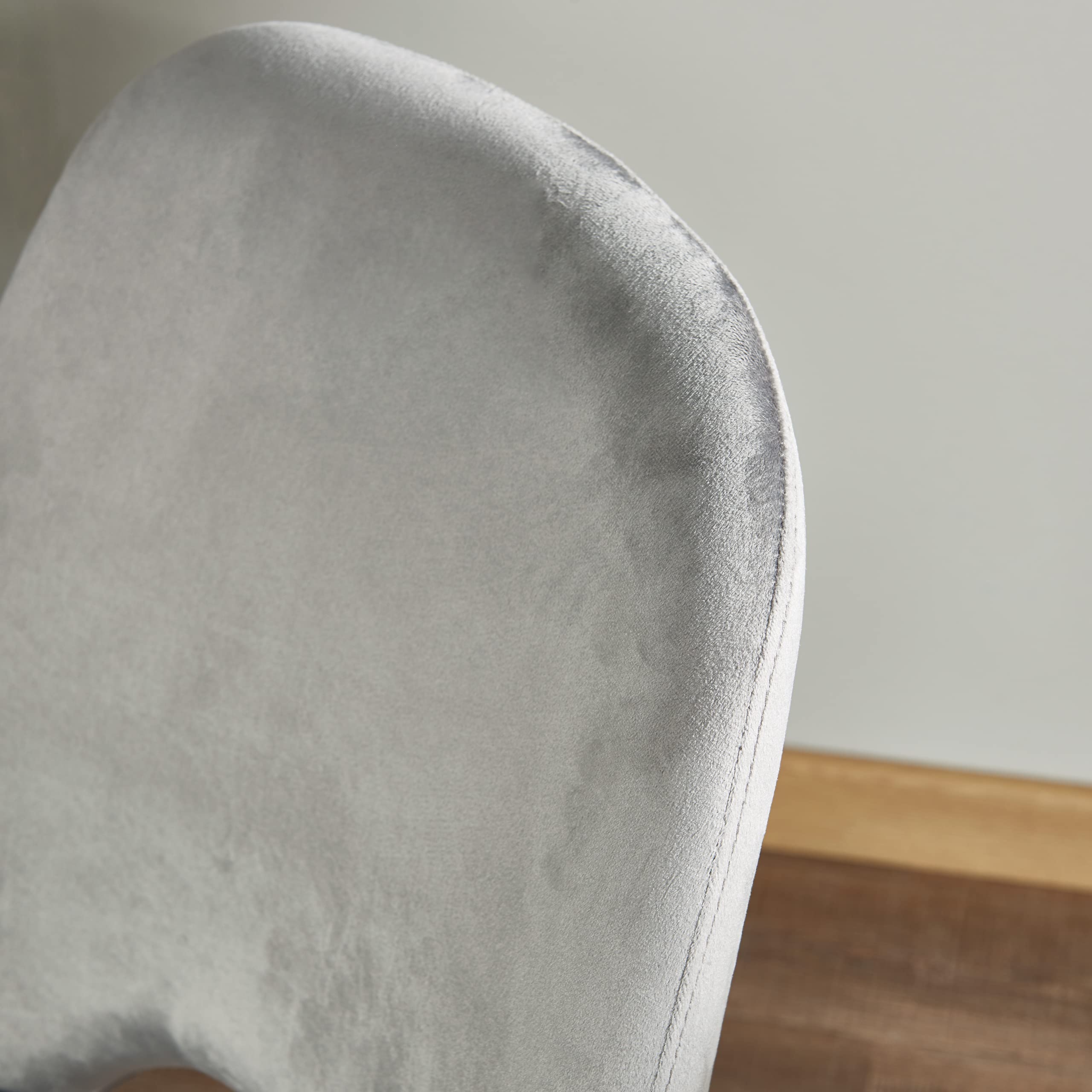 Velvet Upholstered Dining Chairs Set of 2 - Modern Armless Side Chairs with Sturdy Metal Legs for Dining Room, Kitchen, Living Room, Vanity or Patio | Perfect for Home Decor, Entertaining Guests & Small Space Dining