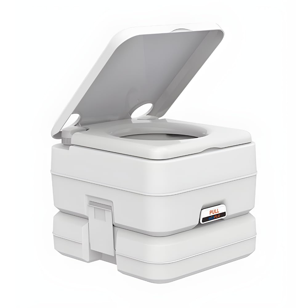 SEAFLO 2.6 Gallon Portable Toilet for Marine, RV, Camping & Boat - Compact & Lightweight for Outdoor Adventures, Road Trips & Emergency Use