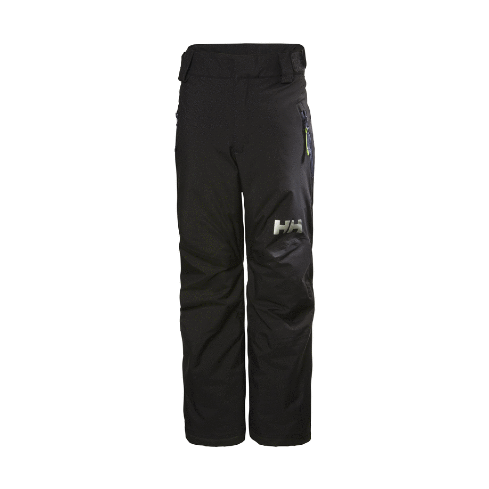 Helly Hansen Legendary Kids Ski Pants - Waterproof Winter Snow Pants for Boys & Girls - Insulated Cold Weather Skiing Gear for Outdoor Activities (Black)