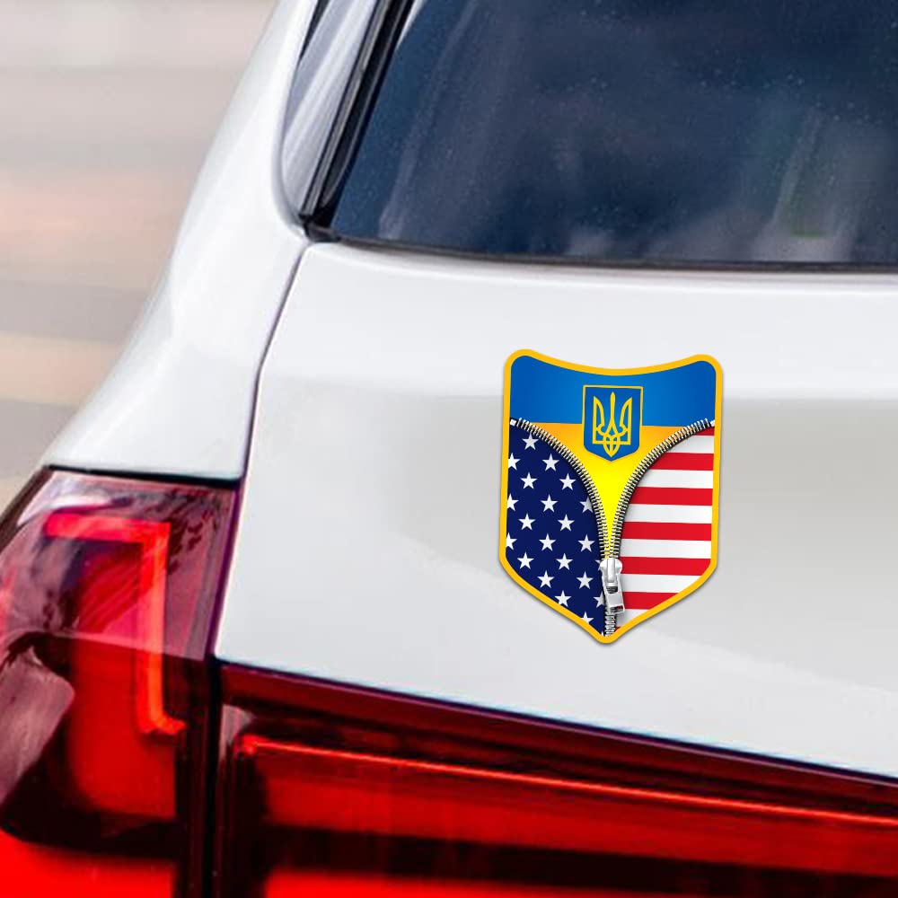 Voila Print I Stand with Ukraine Car Magnet - 6