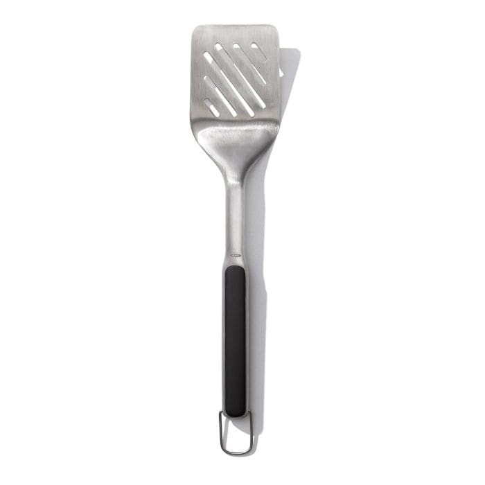 OXO Stainless Steel Grilling Turner - Heavy Duty BBQ Spatula for Grilling, Flipping Burgers & Pancakes - Perfect for Outdoor Cooking, Backyard BBQ & Camping