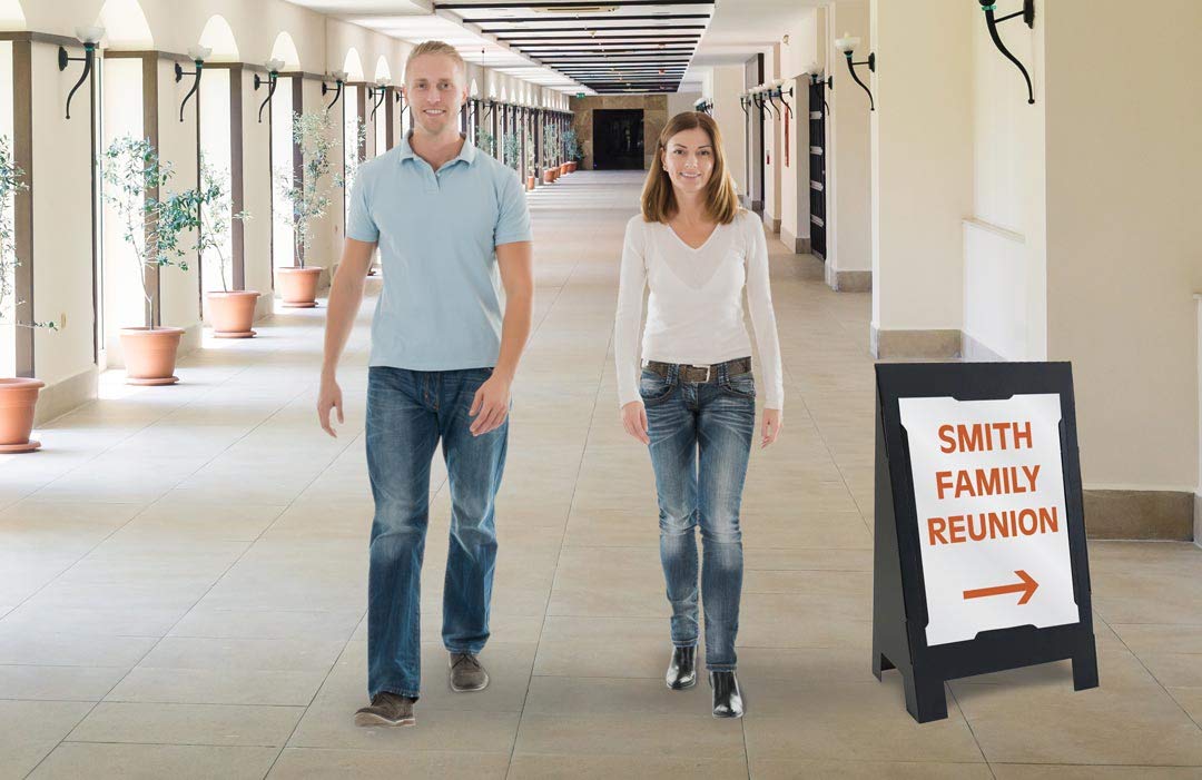 10 Pack A-Frame Sign Stands - Disposable Cardboard CoraSign for Sidewalk Advertising, Store Promotions & Event Displays