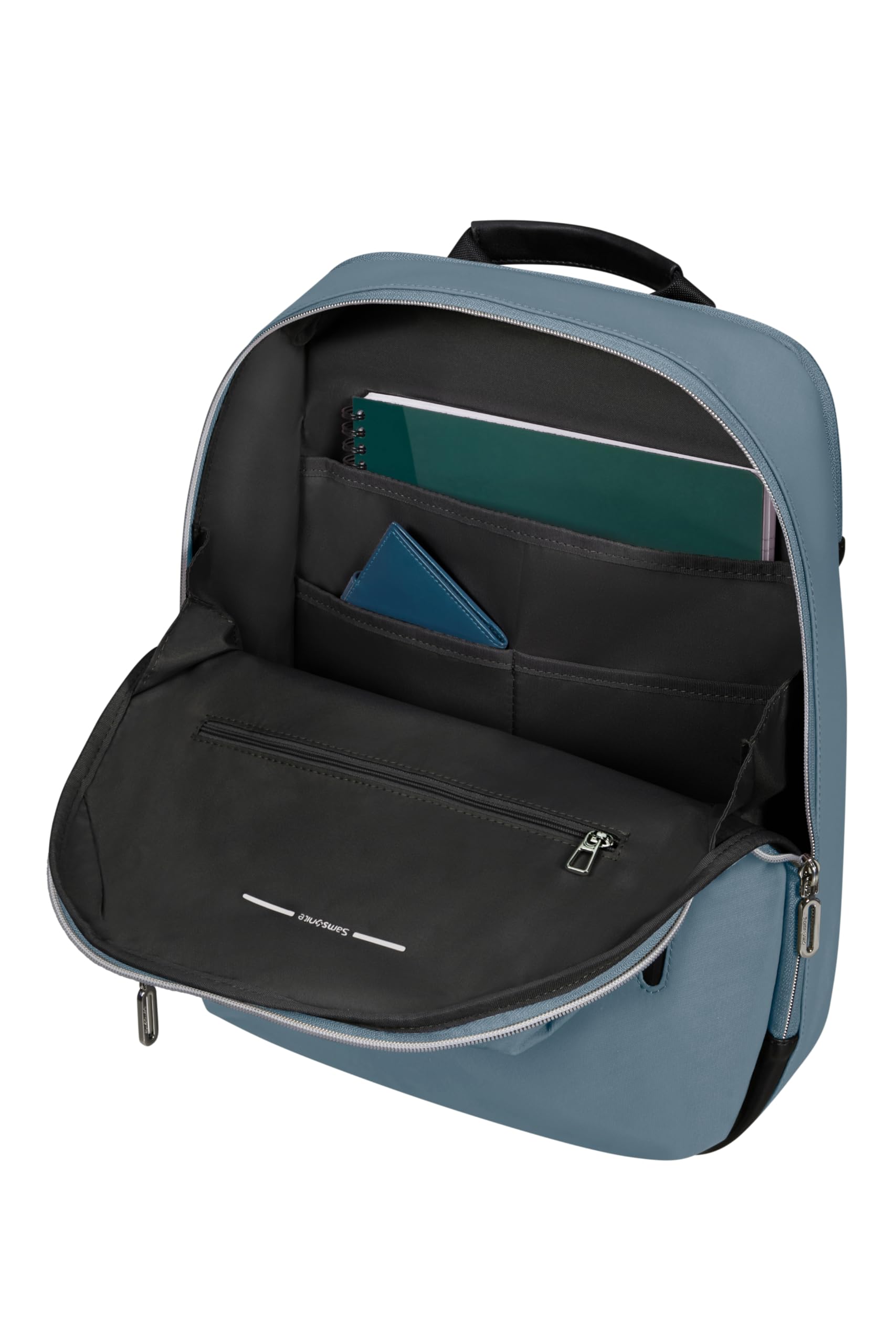 Samsonite 15.6 Inch Laptop Backpack - Durable Business & Travel Computer Bag in Petrol Grey - Perfect for Work, School & Commuting