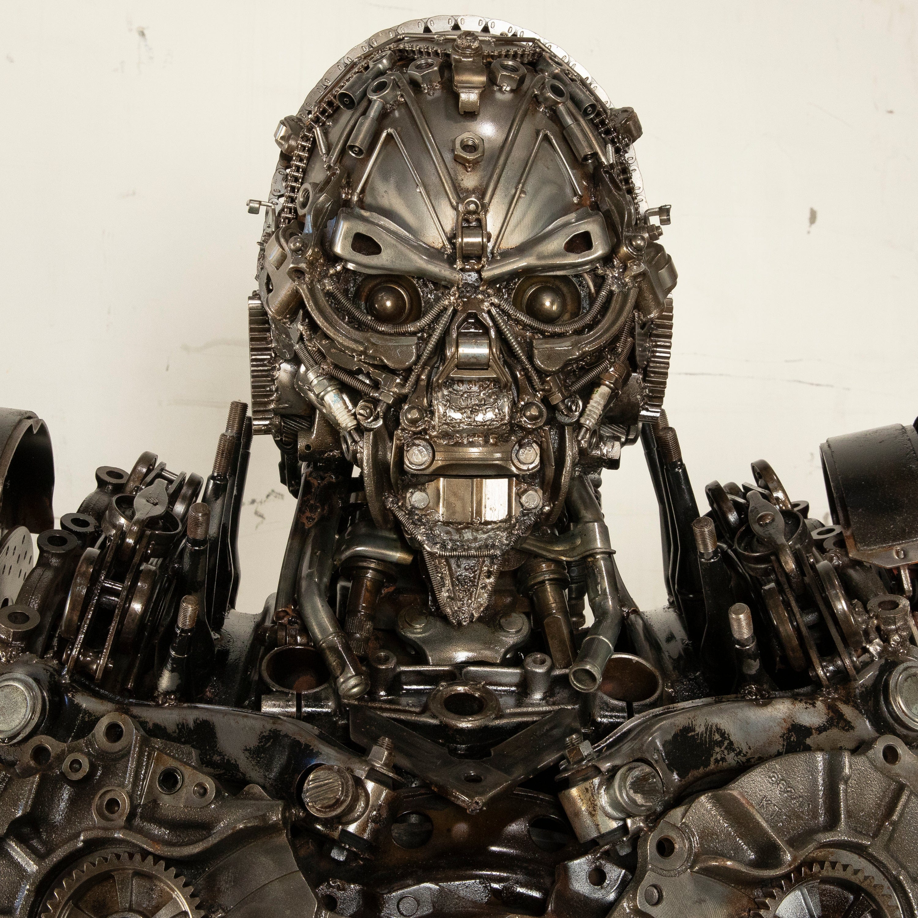 102 Lockdown Decepticon Inspired Recycled Metal Art Sculpture - Transformers Collectible for Home & Office Decor | Perfect for Fans, Gift Giving & Geek Culture Displays
