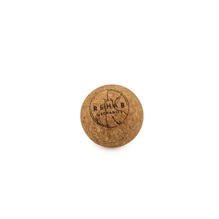 The Rehab Mechanics Mini Cork Ball - Portable Massage Therapy Tool for Pain Relief & Muscle Recovery - Perfect for Athletes, Office Workers & Home Use