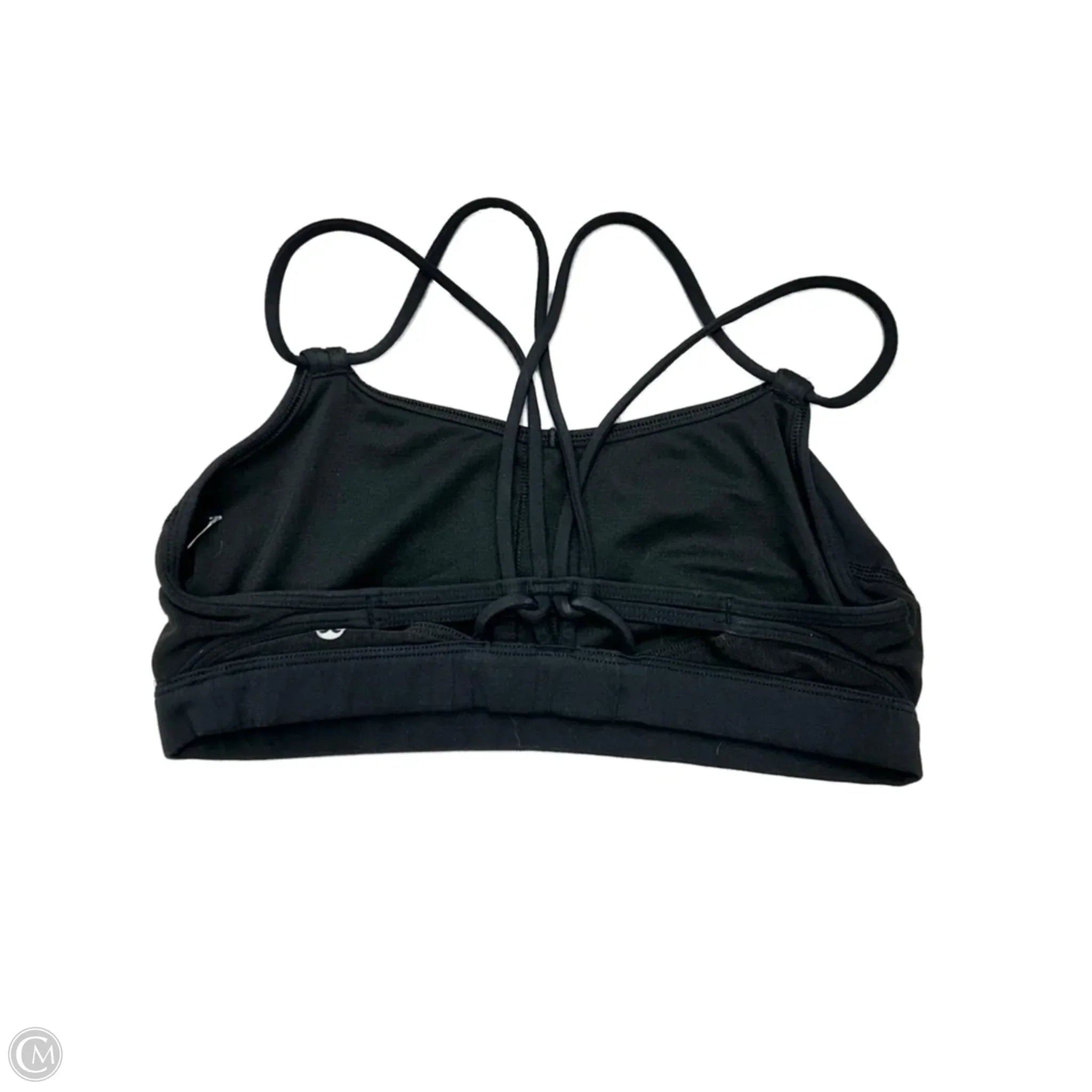 Lululemon Women's Black Athletic Sports Bra Size S - High Support Workout Top for Running, Yoga & Gym